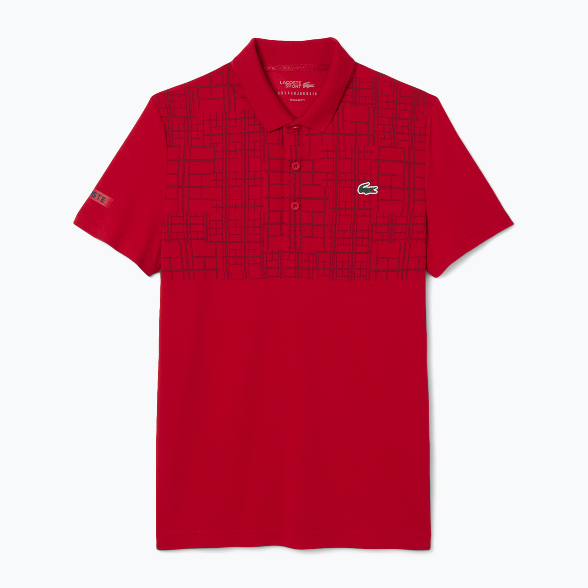 Koszulka polo męska Lacoste DH4777 red
