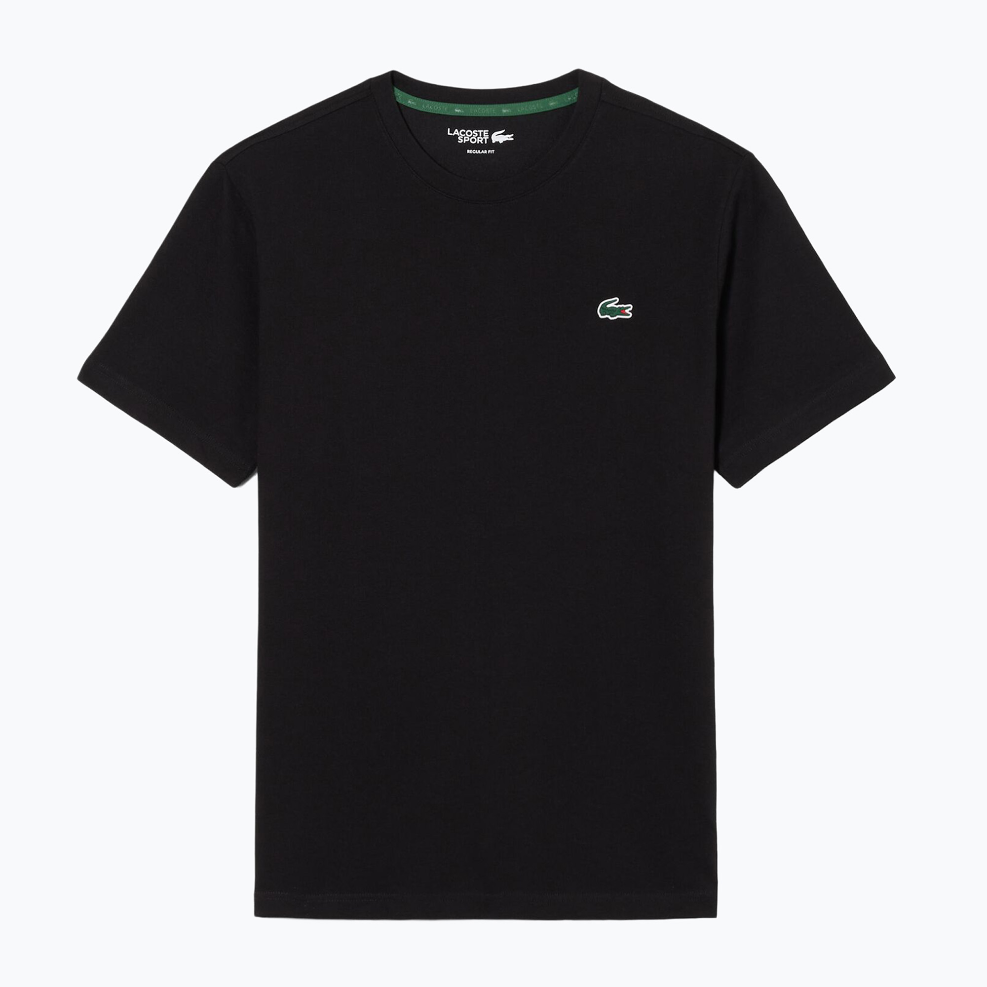 Koszulka tenisowa męska Lacoste TH0003 black/lamb's lettuce 
