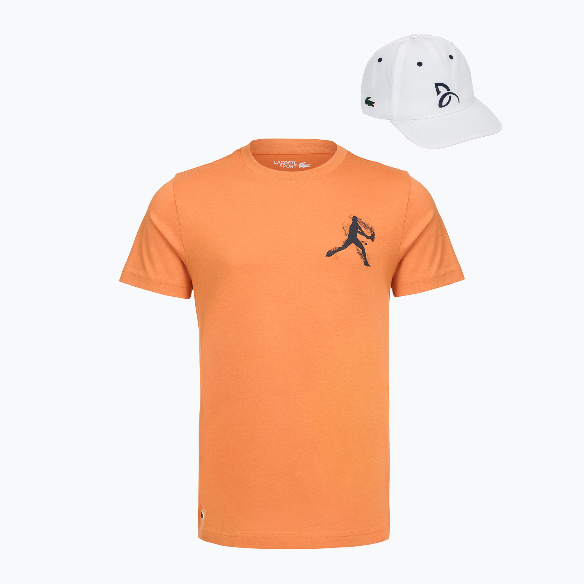 Koszulka męska + czapka Lacoste TH1044 blossom/white 