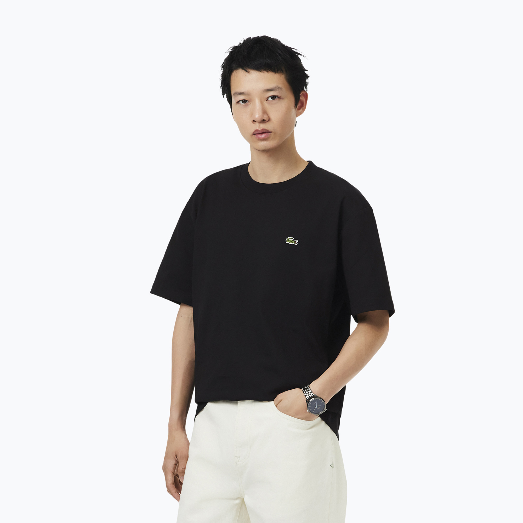 Мъжка тениска Lacoste TH0876 black