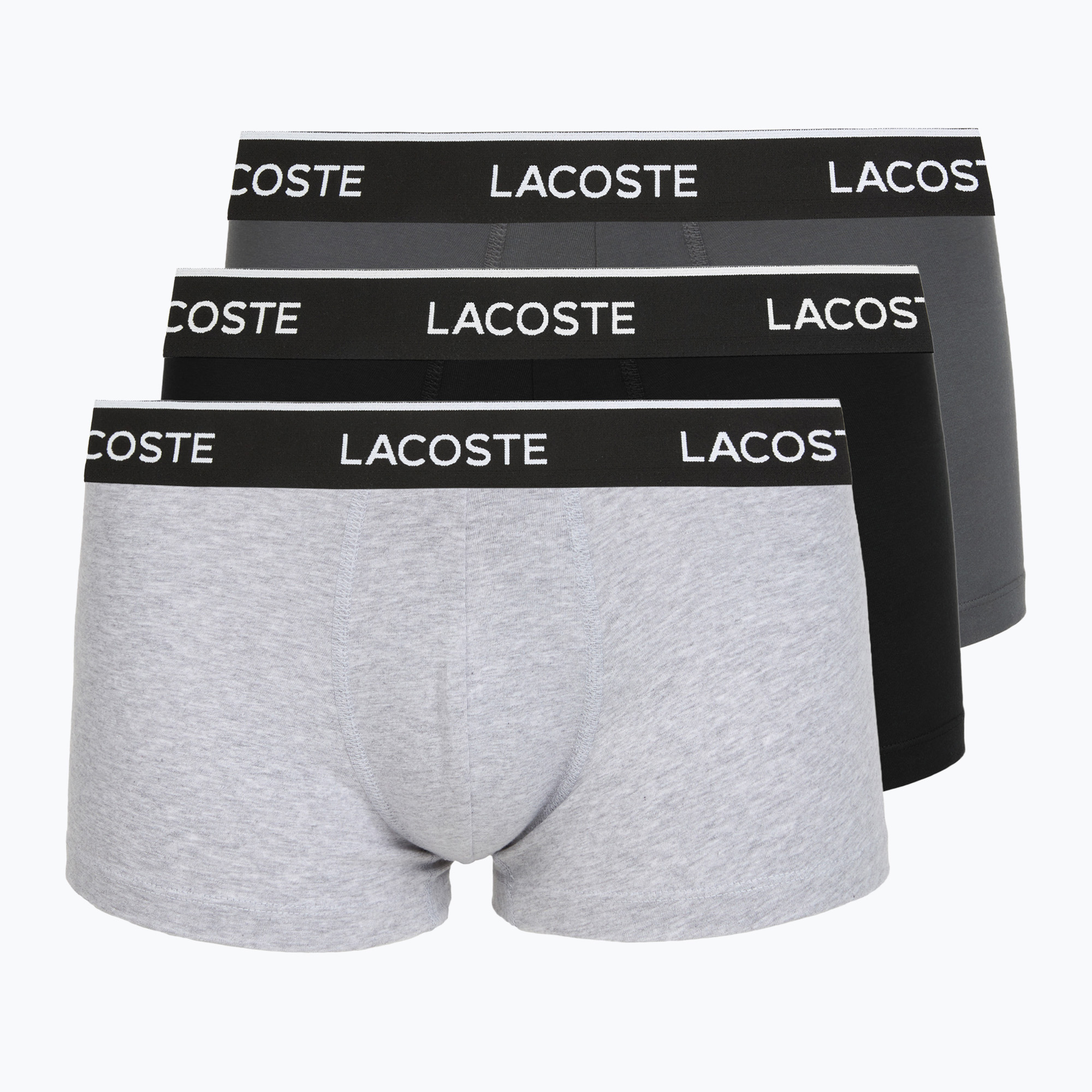 Мъжки боксерки Lacoste 5H1300 3 pack silver chine/flagstone/black