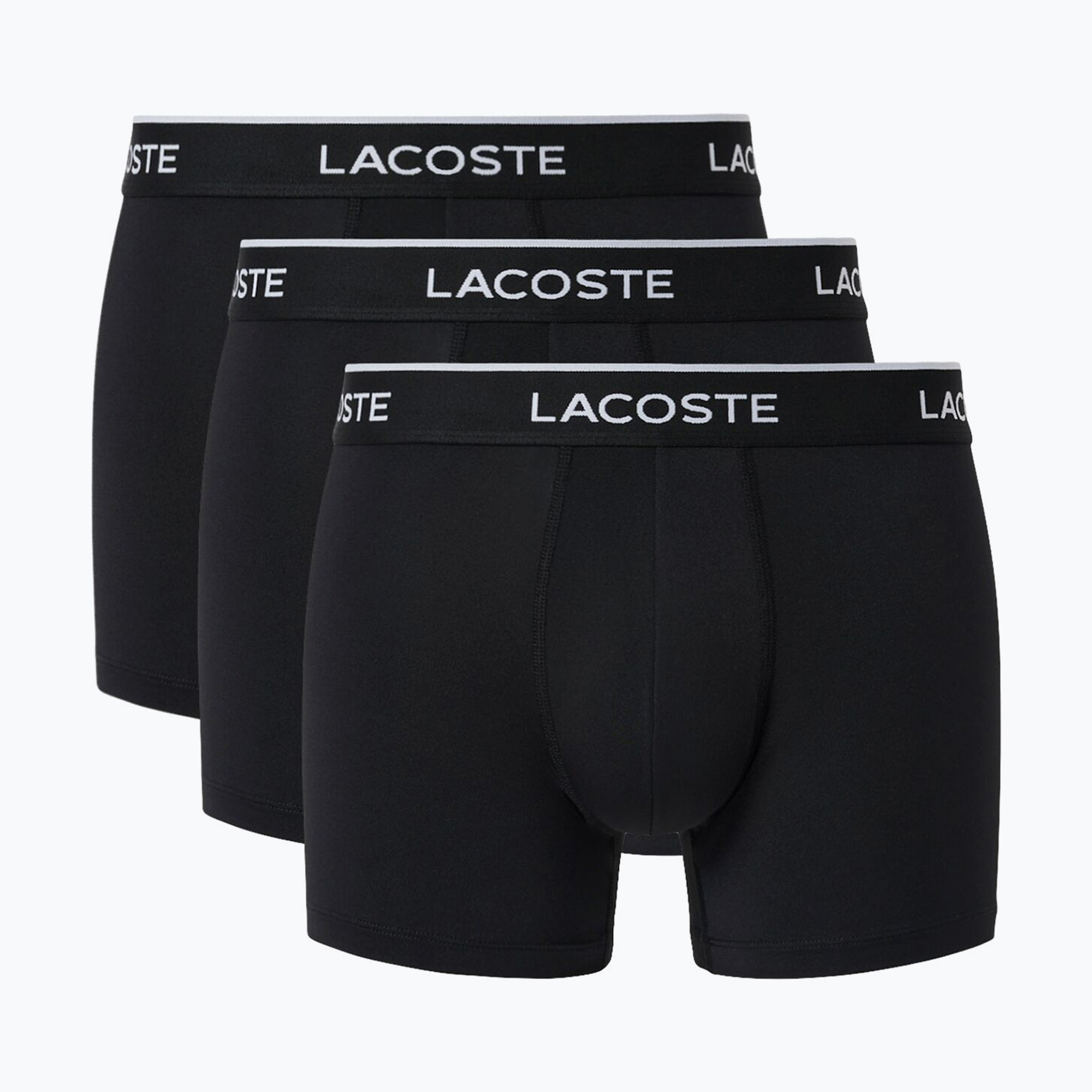 Мъжки боксерки Lacoste 5H3202 Microfibra Negro 3 pack black