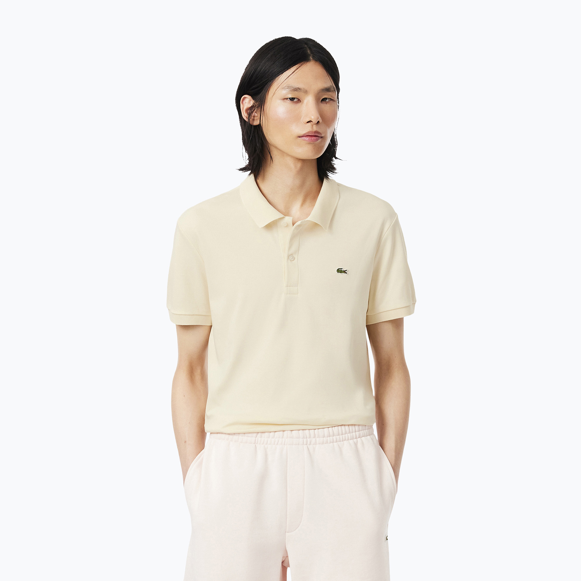 Мъжка поло тениска Lacoste DH2050 naturel clair