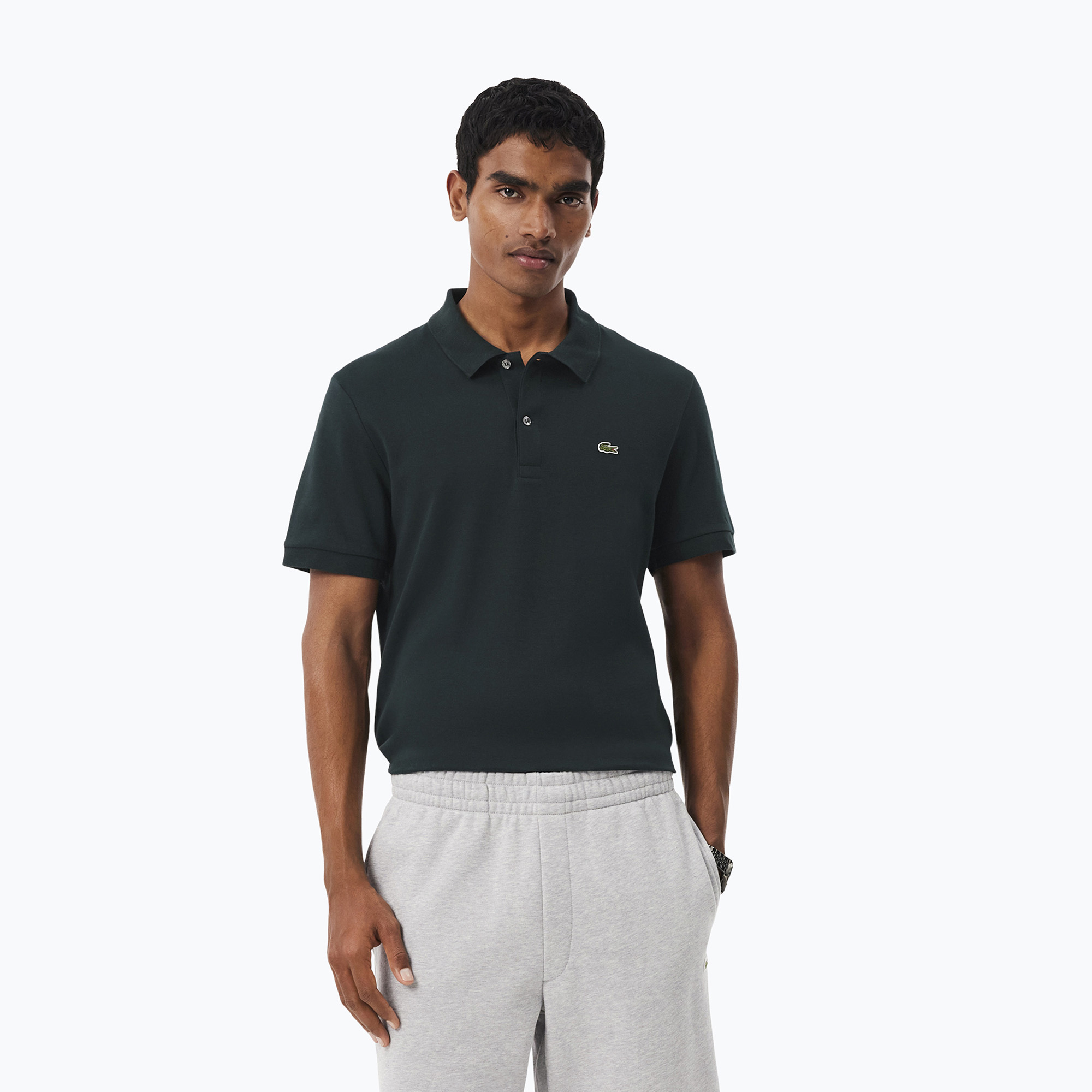 Мъжка поло тениска Lacoste DH2050 dark varech