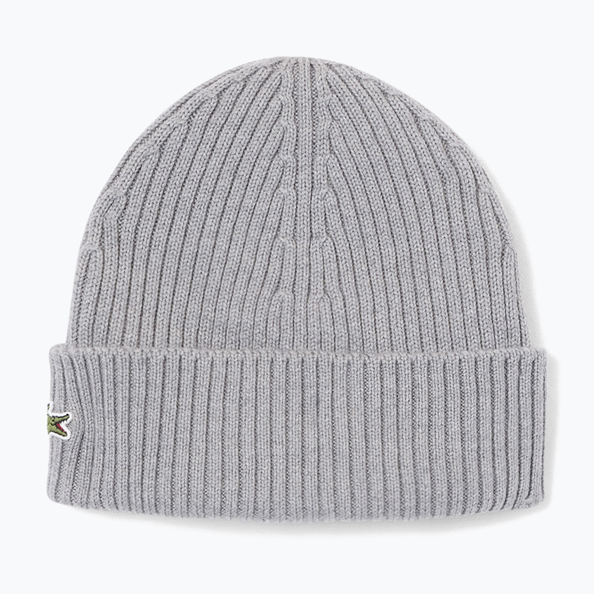 Мъжка зимна шапка Lacoste RB0001 silver chine