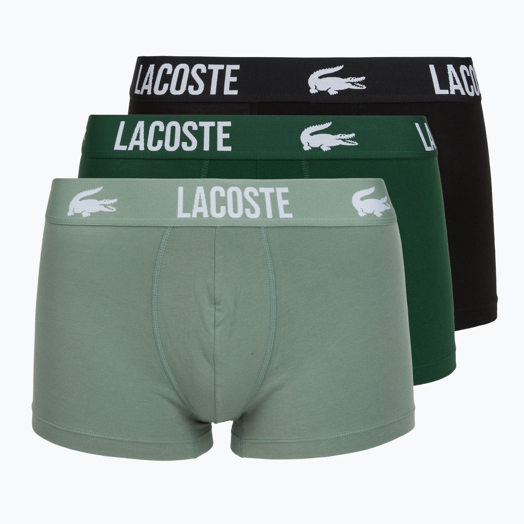 Мъжки боксерки Lacoste 5H2393 3 pack lichen/green/black