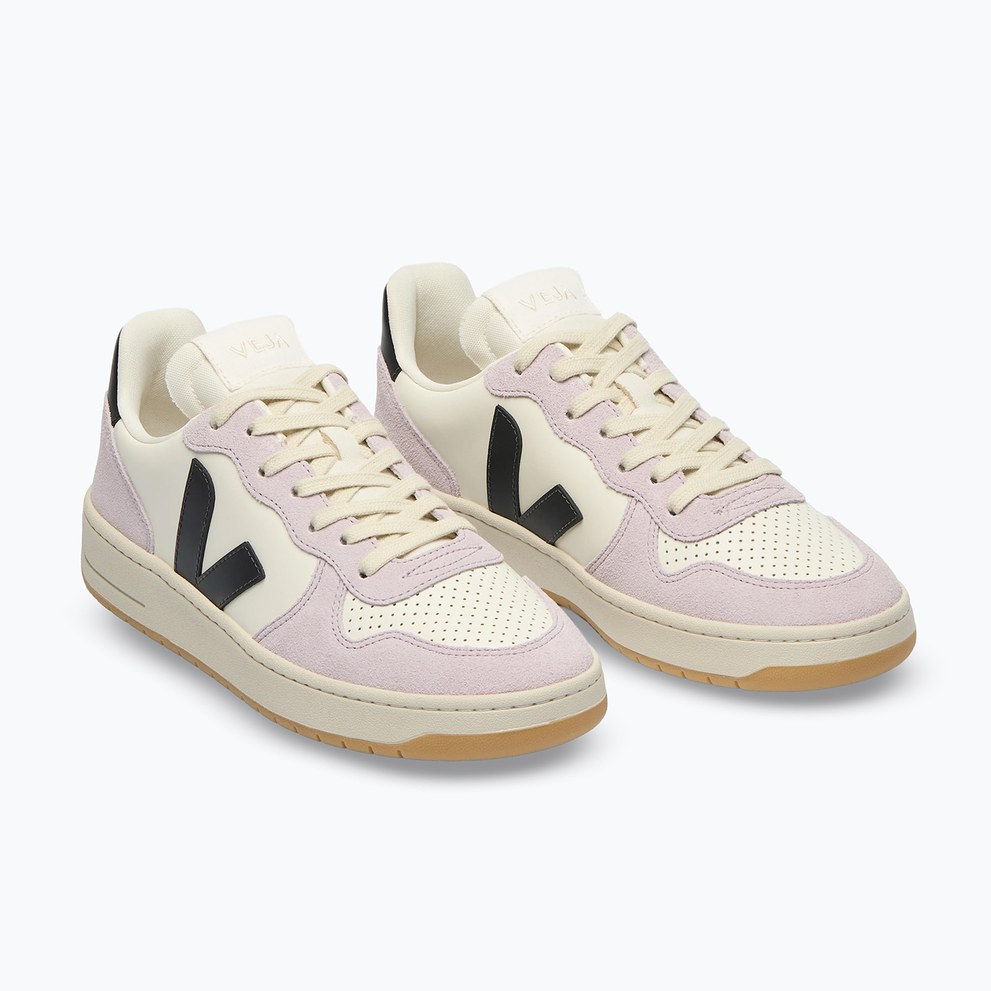 Buty damskie VEJA V-10 Prime Leather pure/black/parme 