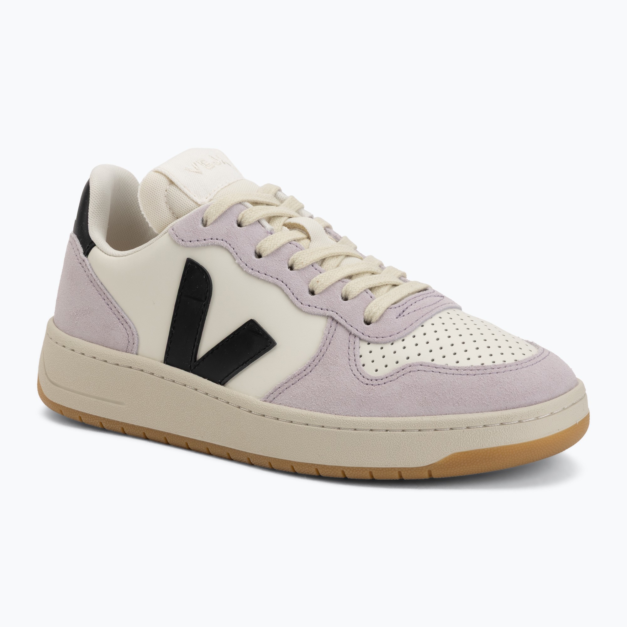 Buty damskie VEJA V-10 Prime Leather pure/black/parme 
