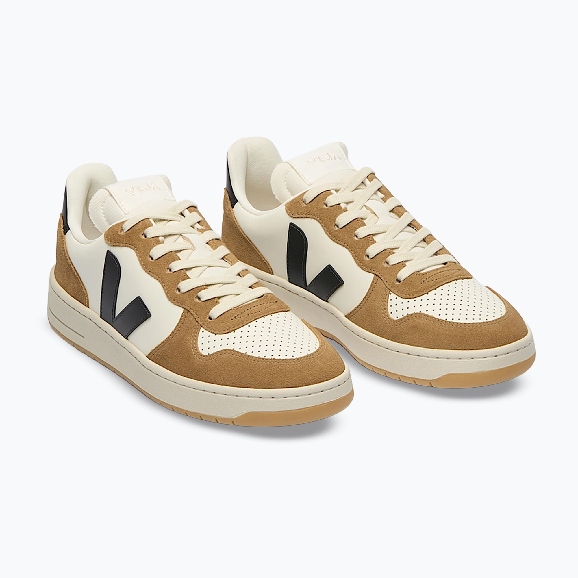 Buty męskie VEJA V-10 Prime Leather pure/black/tent 