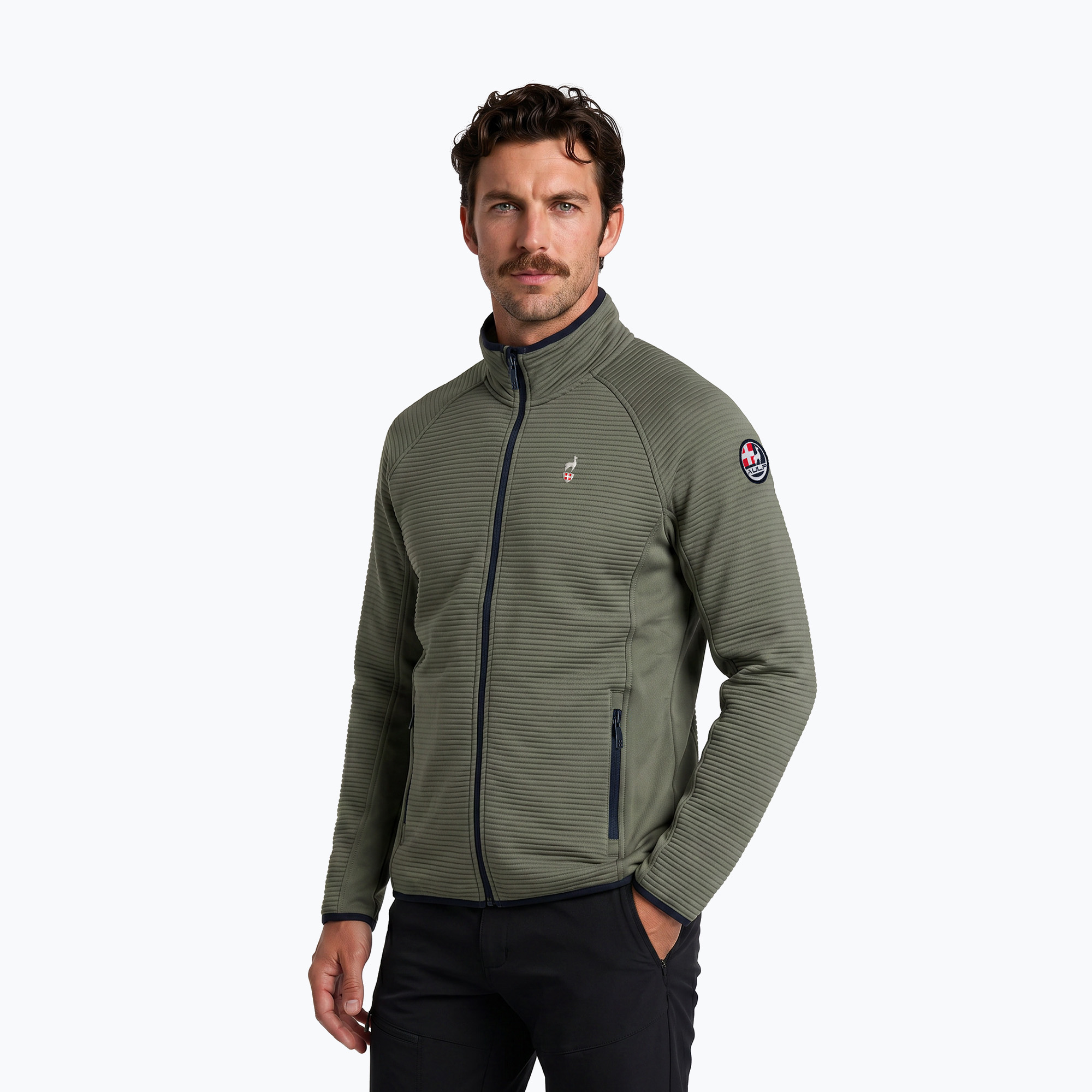 Bluza męska Aulp Numix Jacquard Knit lichen 