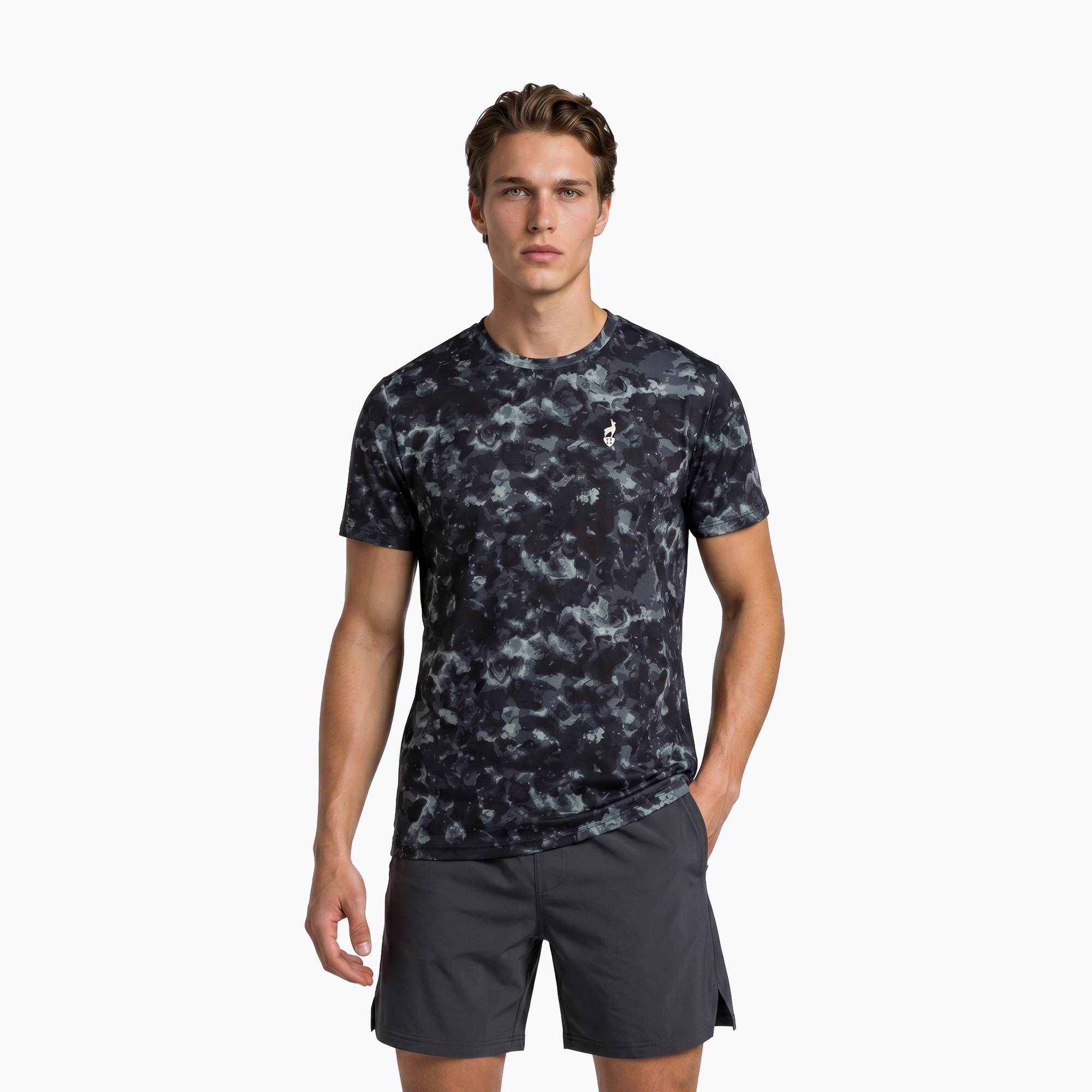Tricou pentru bărbați Aulp Tommy black aop