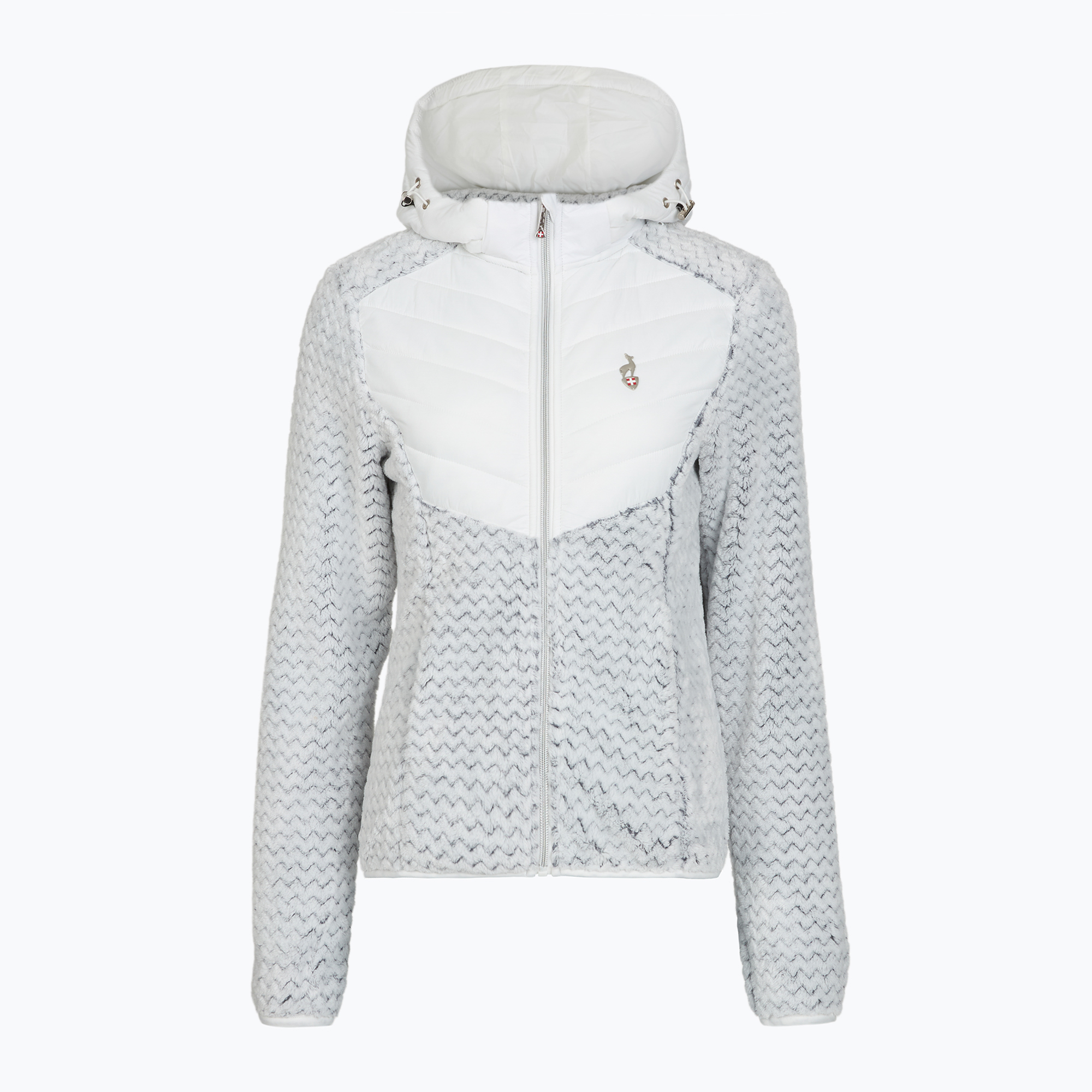 Дамско хибридно яке Aulp Clem Hooded Hybrid white 1