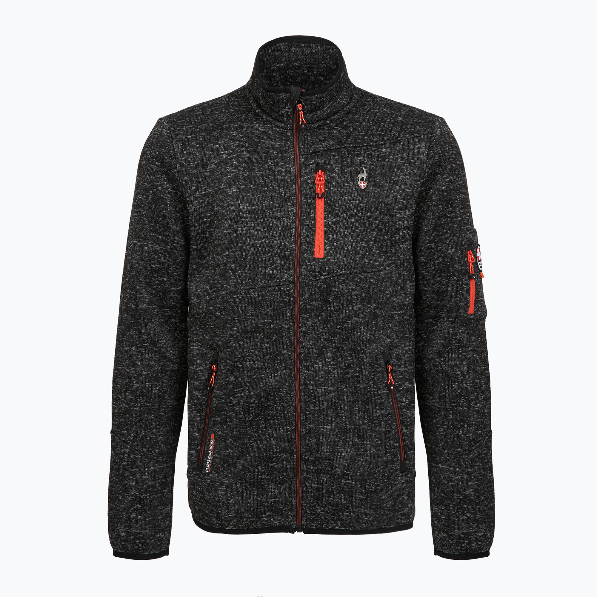 Мъжки поларен суитшърт Aulp Navoy Melanged Knit black 1