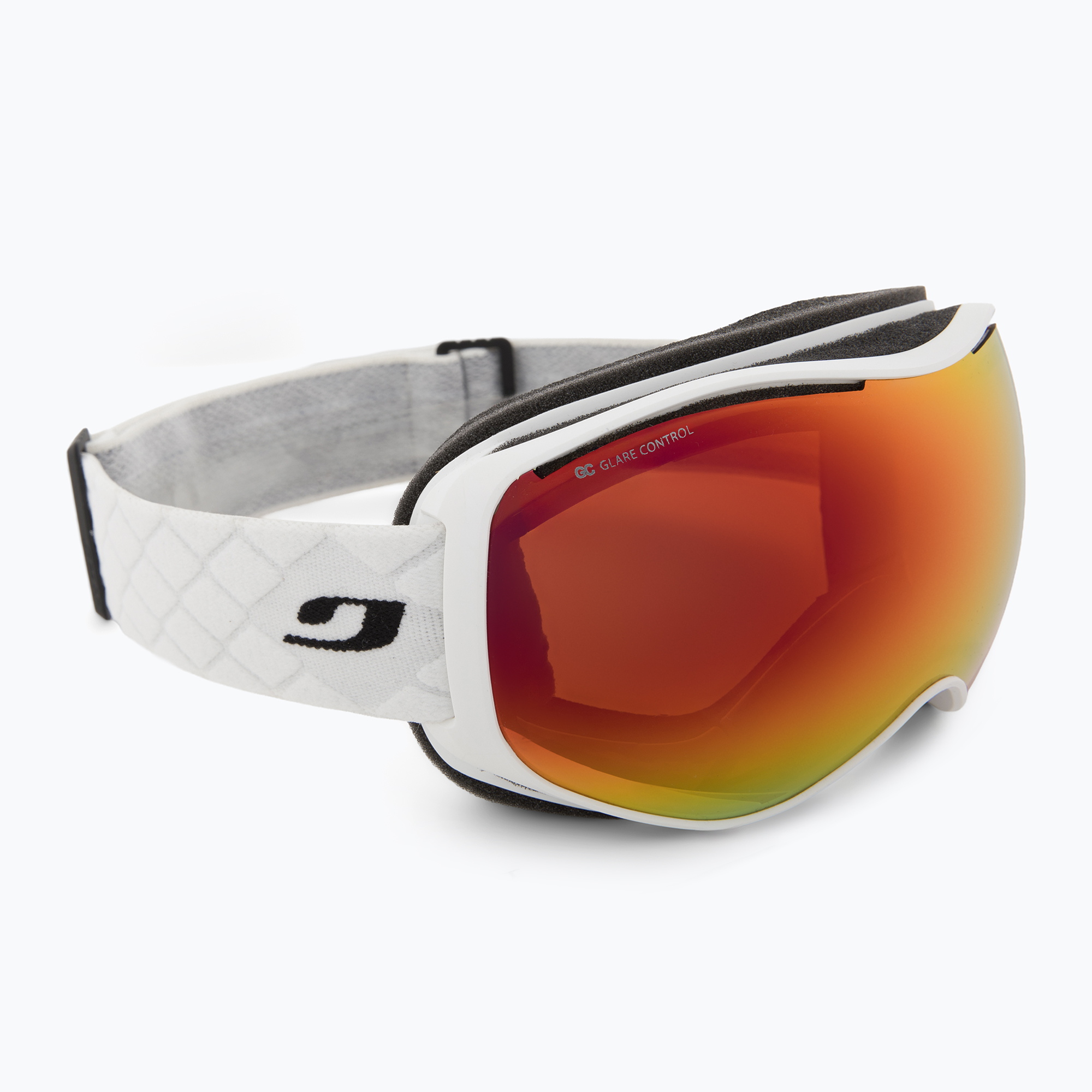 Дамски предпазни ски очила Julbo Ellipse Spectron Glare Control white/ flash red