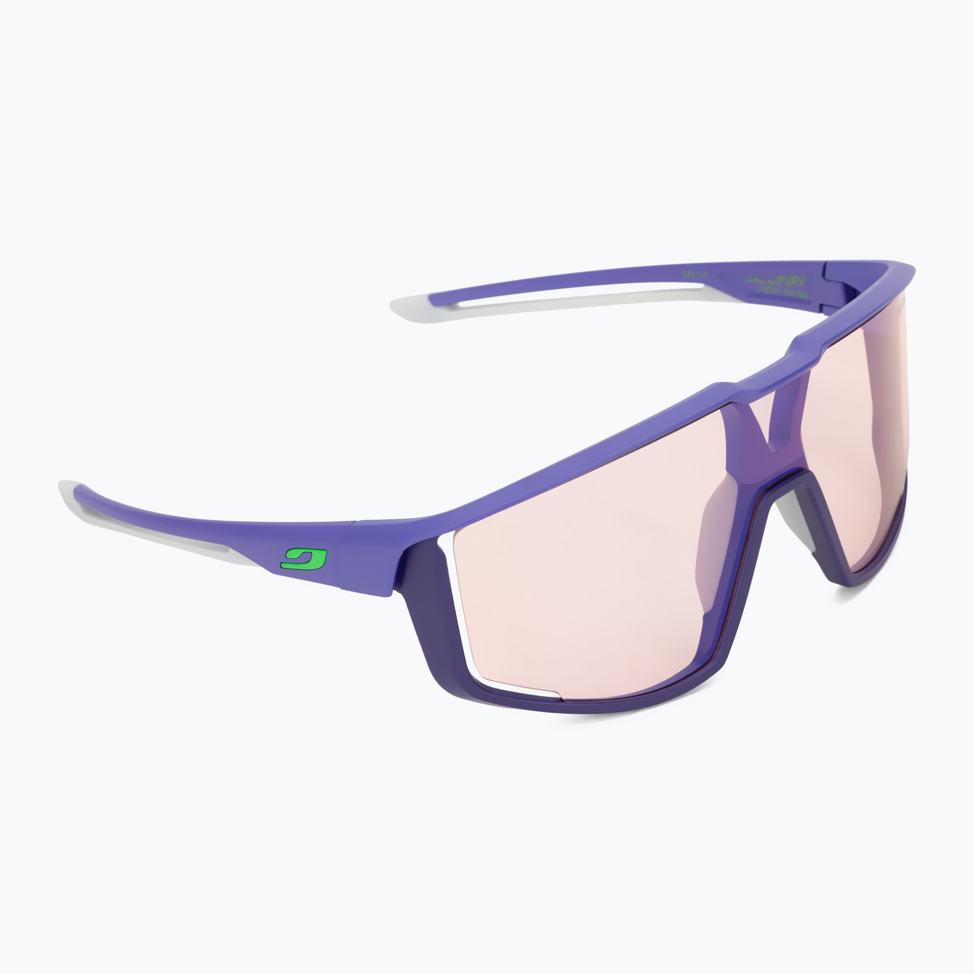 Ochelari de soare Julbo Fury Reactiv High Contrast matt purple/gray/green