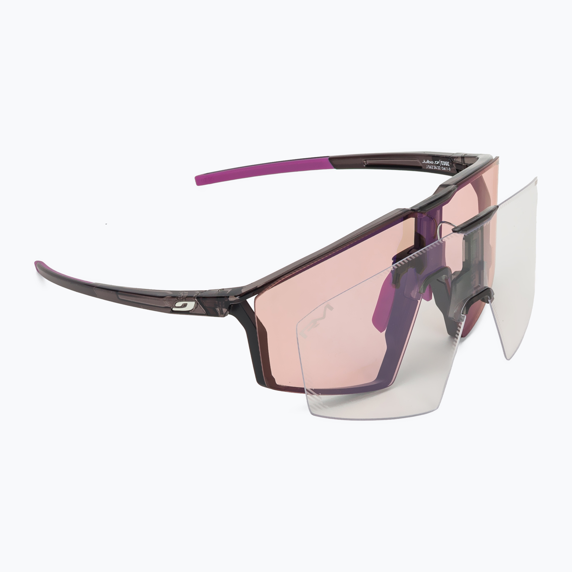Слънчеви очила Julbo Edge Reactiv High Contrast shiny translu black/purple