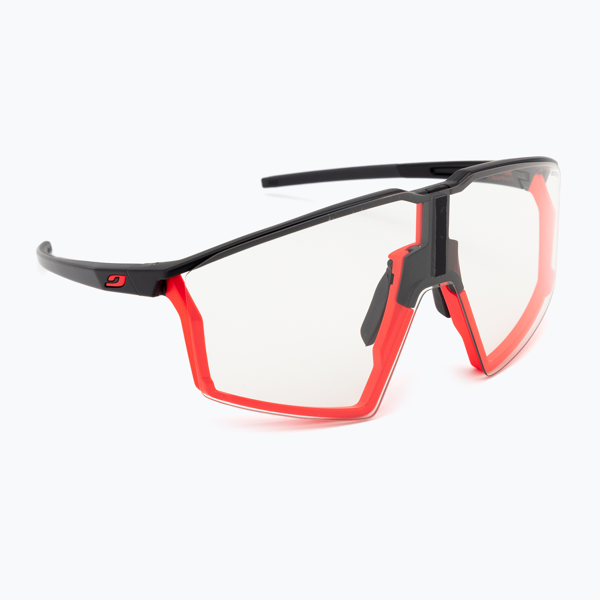 Julbo Edge Reactiv 0-3 mat black/mat fluo orange/clear sunglasses (L)