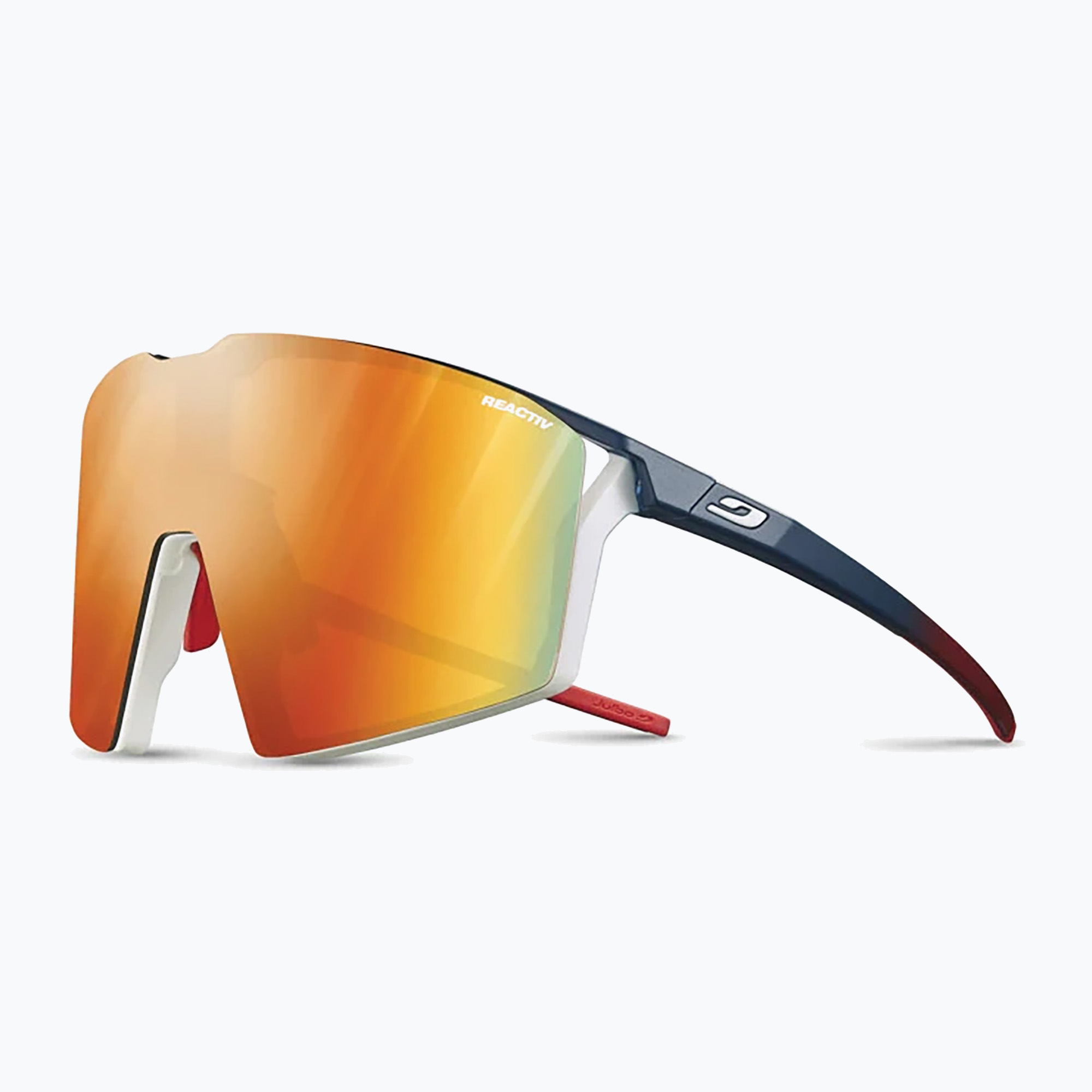 Slnečné okuliare Julbo Edge Reactiv 1-3 Light Amplifier matné modré/biele/červené/viacvrstvové červené (Edge Reactiv Light Amplifier J5623390)