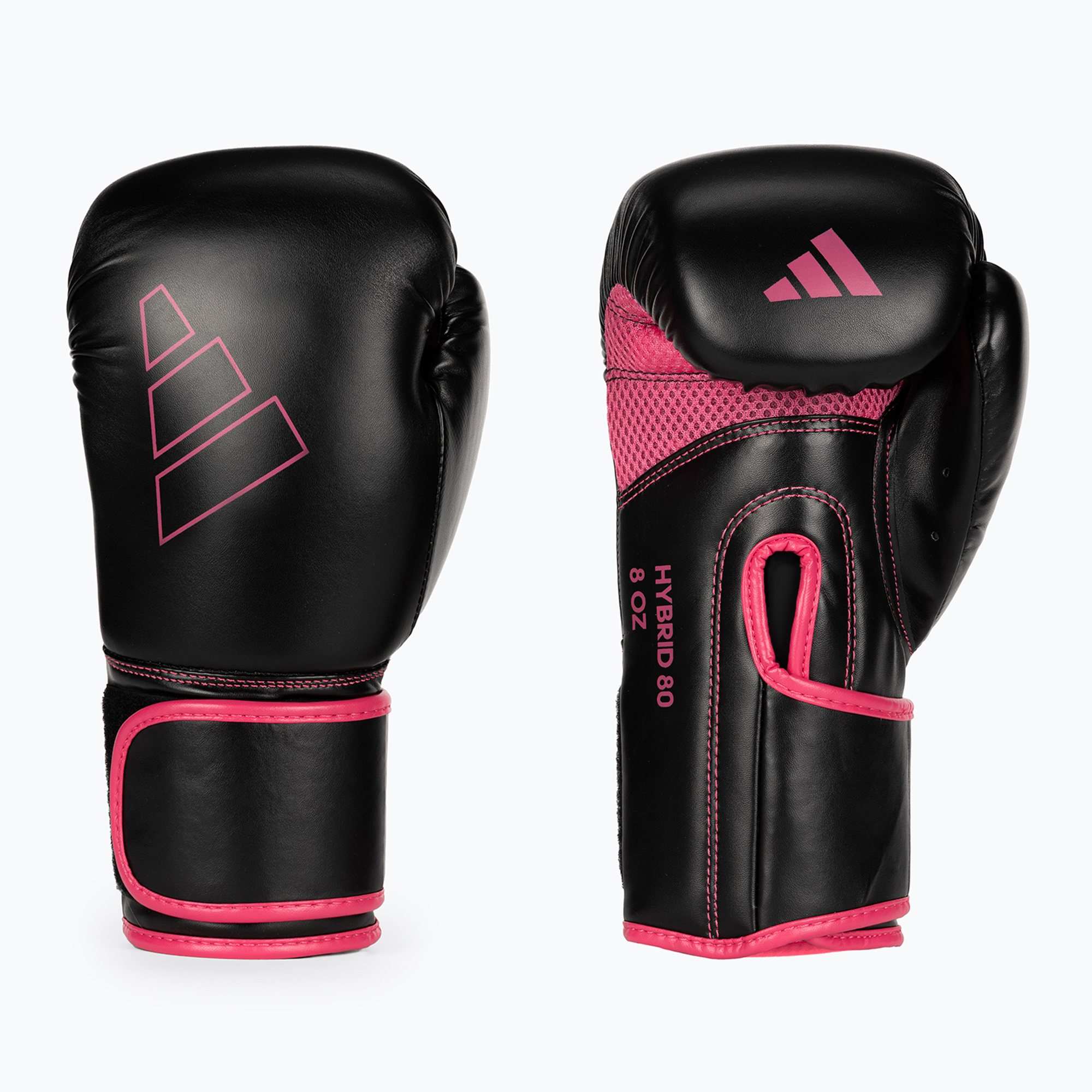Rękawice bokserskie adidas Hybrid 80 czarno-różowe ADIH80 