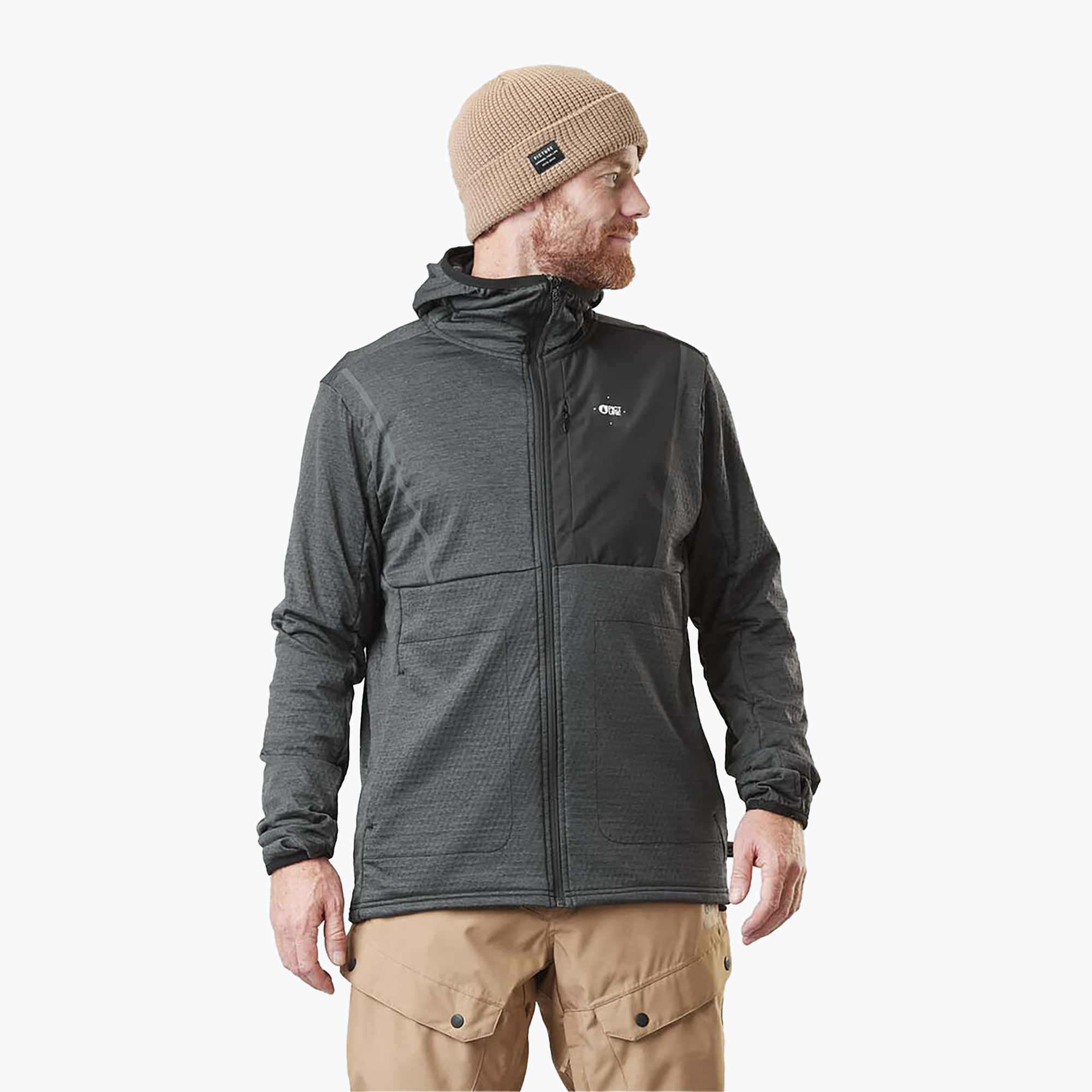 Мъжки ски суитшърт Picture Bake Grid сив SMT101-C