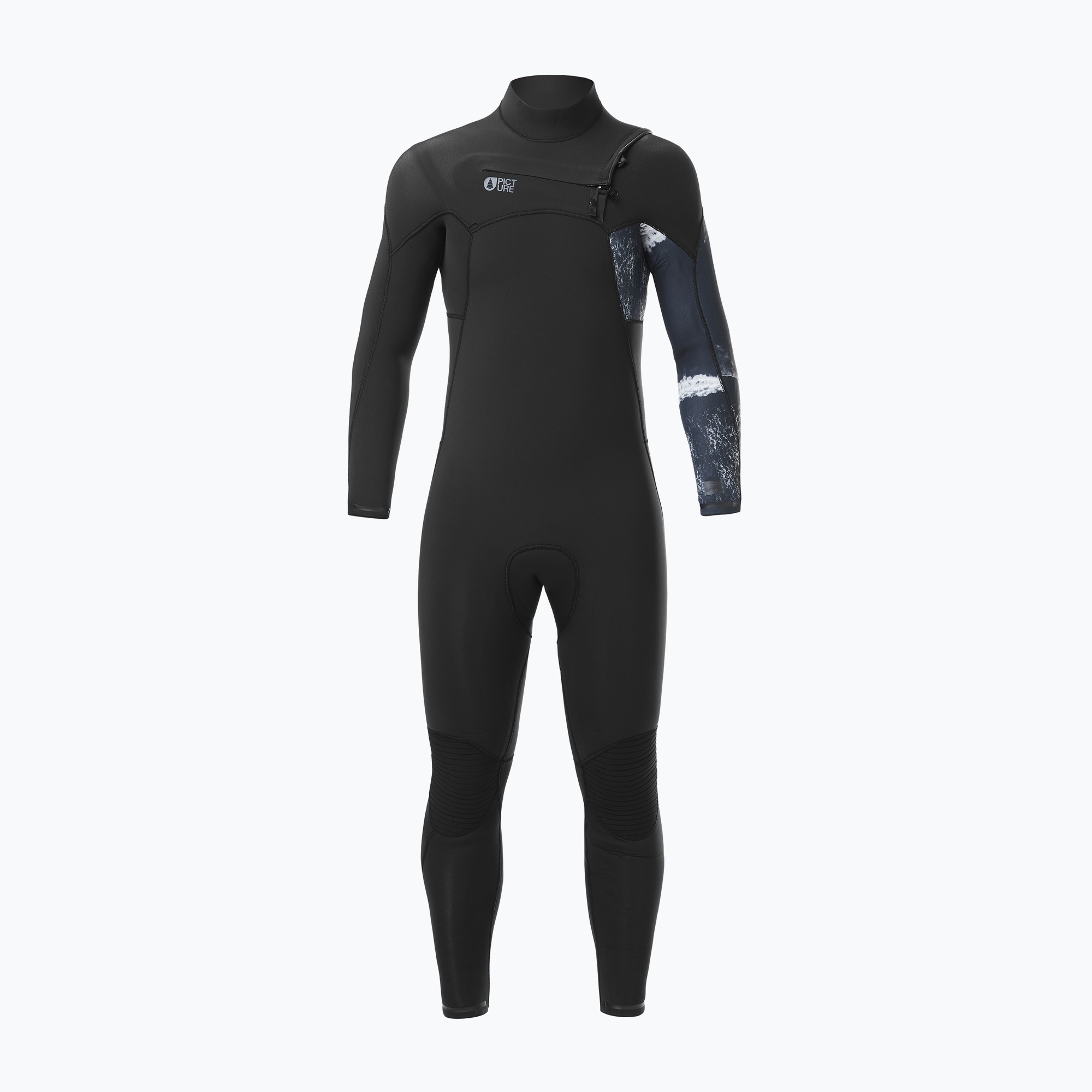 Pianka do pływania męska Picture Equation Print 4/3 mm Front Zip black 