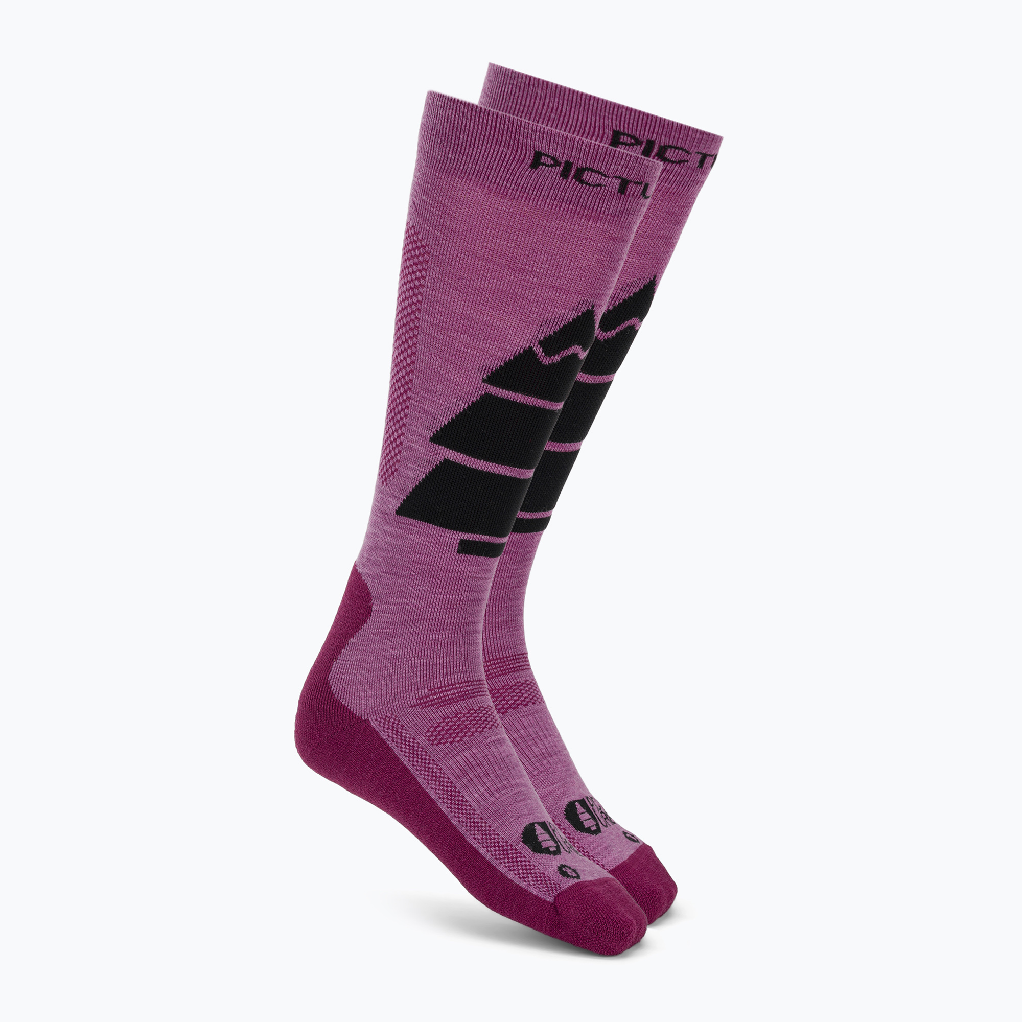 Скиорски чорапи Picture Wooling bright magenta