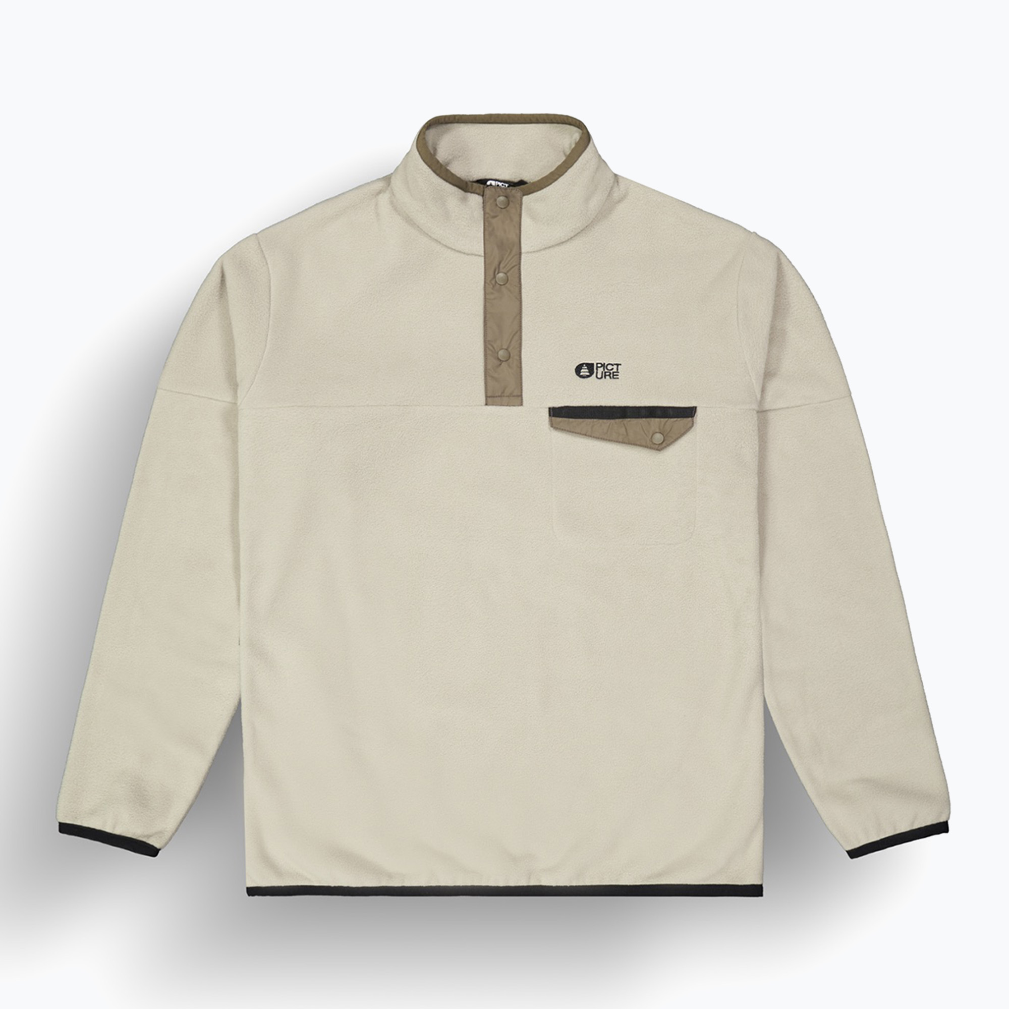 Men's fleece ski sweatshirt Picture Arcca 1/4 Zip pure cashmere (XL)