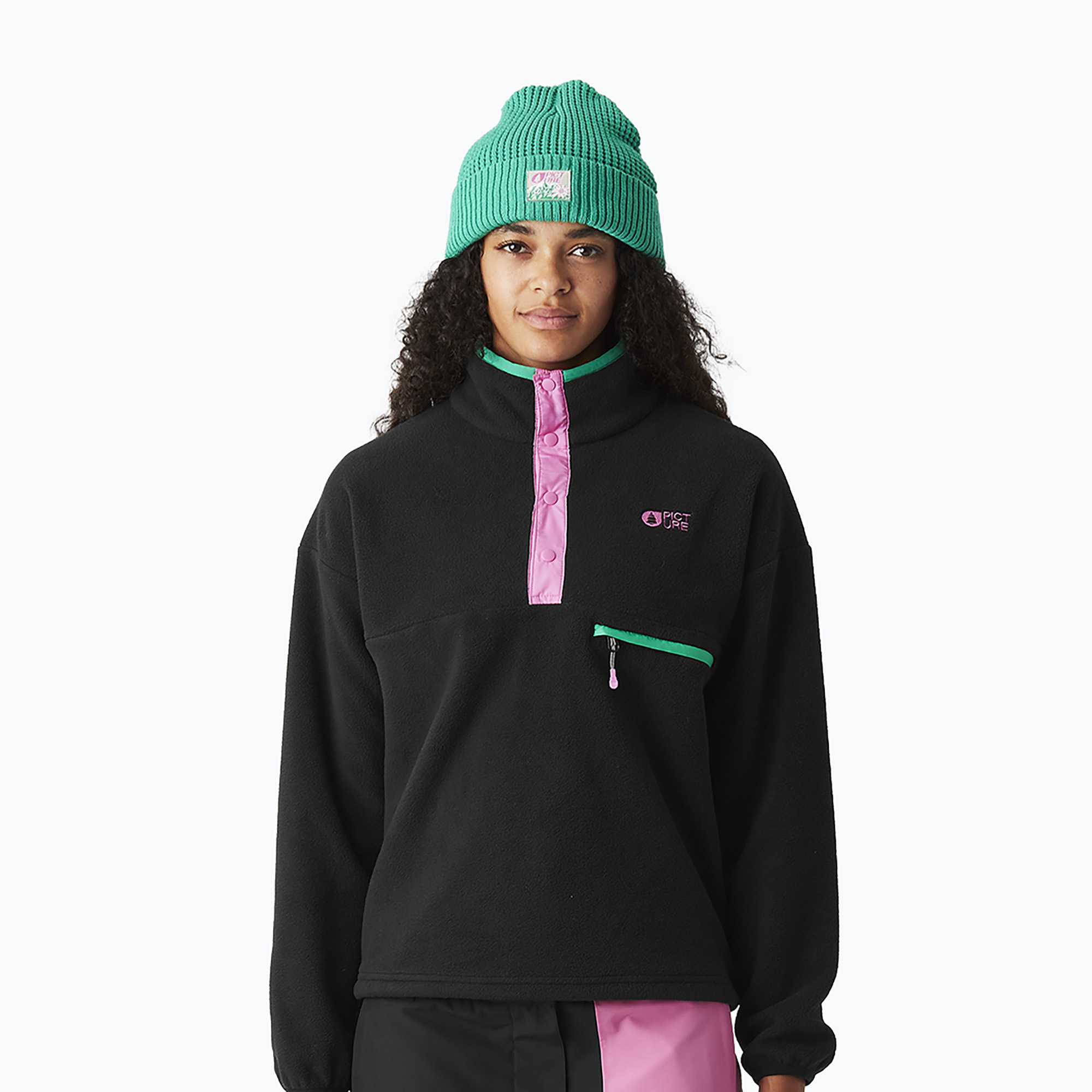 Дамски скиорски поларен суитшърт Picture Arcca 1/4 Zip black