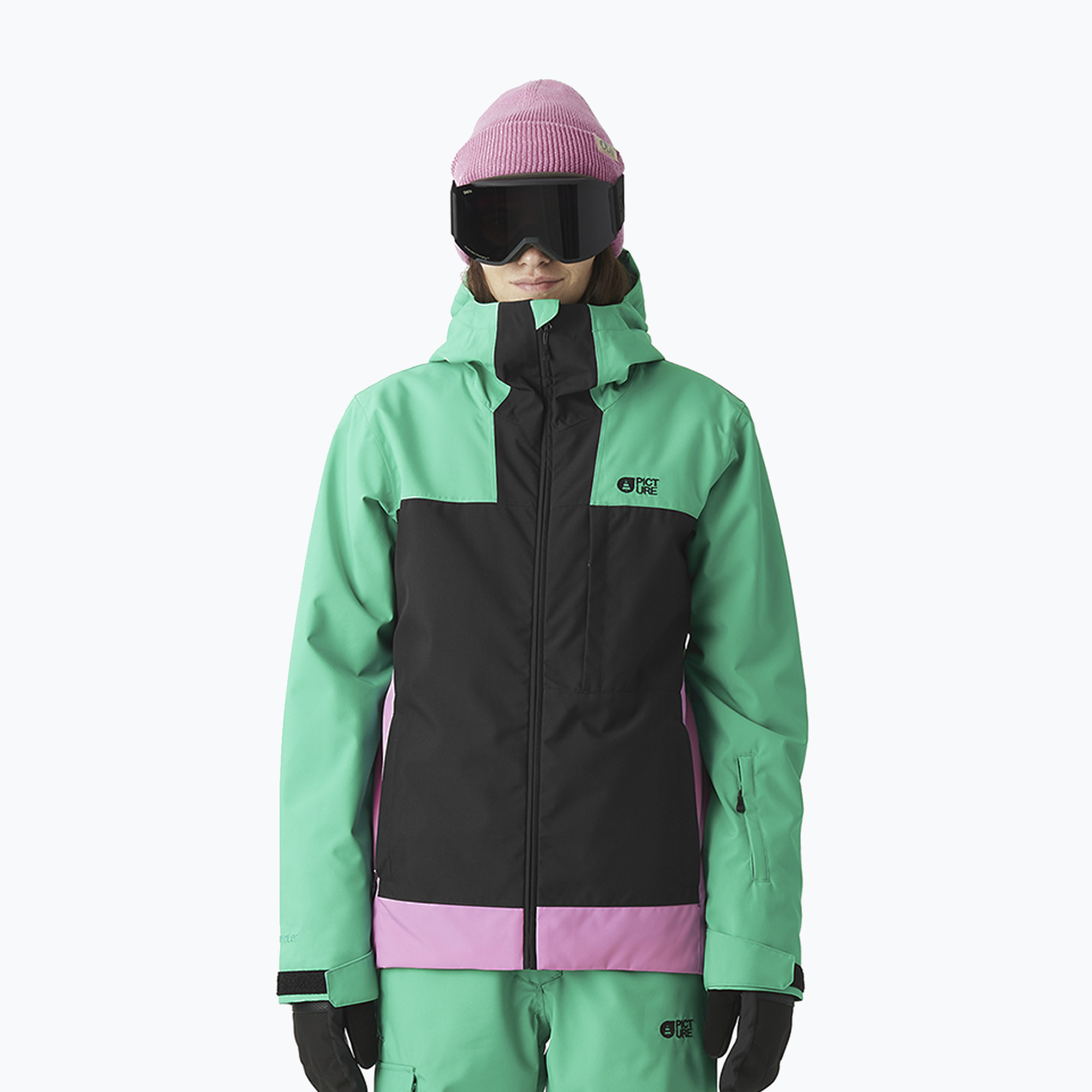 Дамско скиорско яке Picture Seakrest emerald