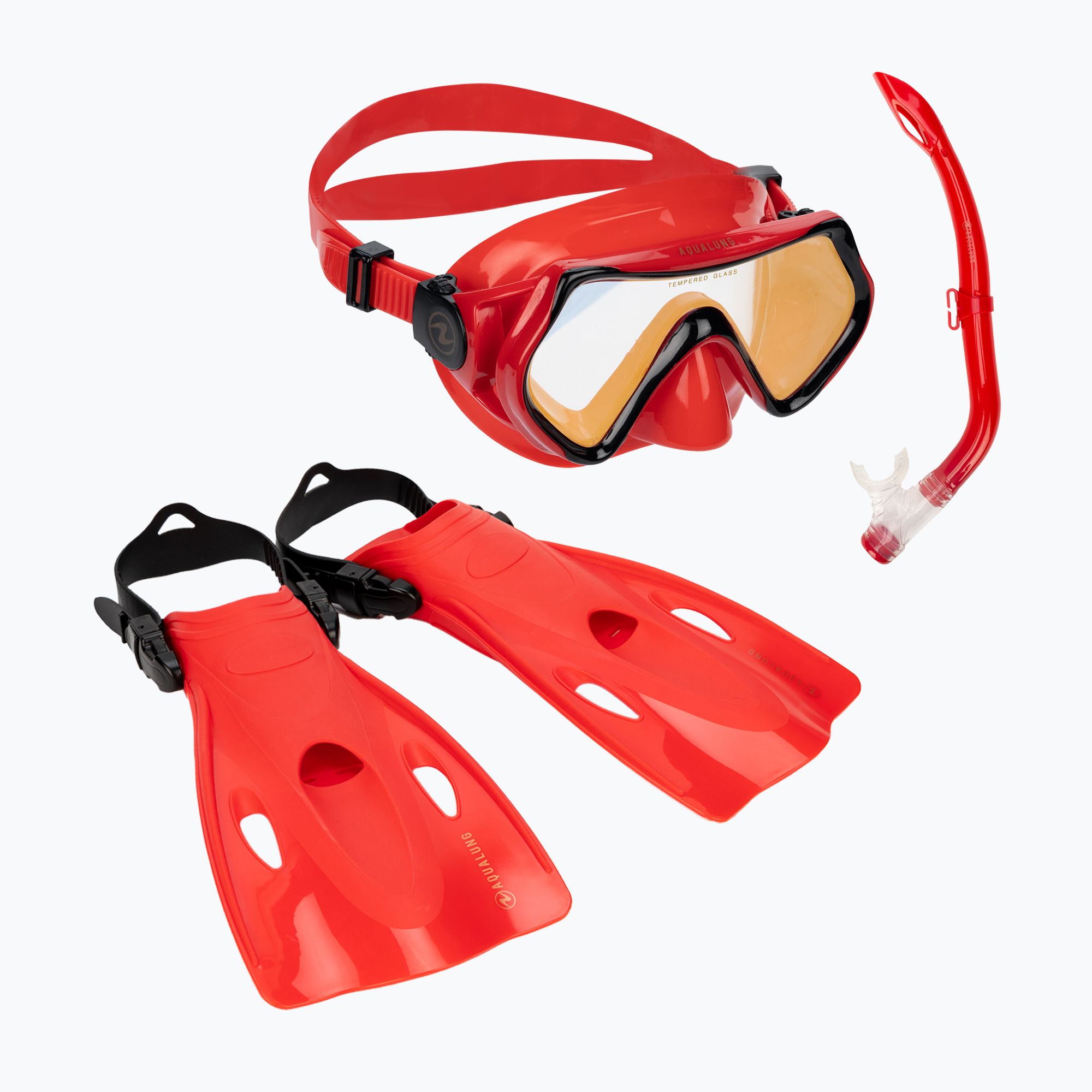 Zestaw do snorkelingu dziecięcy Aqualung Hero Set red/gold 