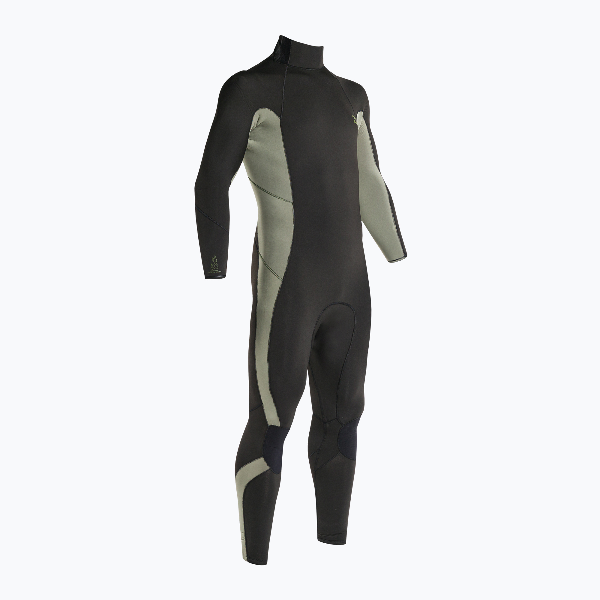 Pianka do pływania męska Billabong 5/4 mm Absolute 2022 Back Zip military 