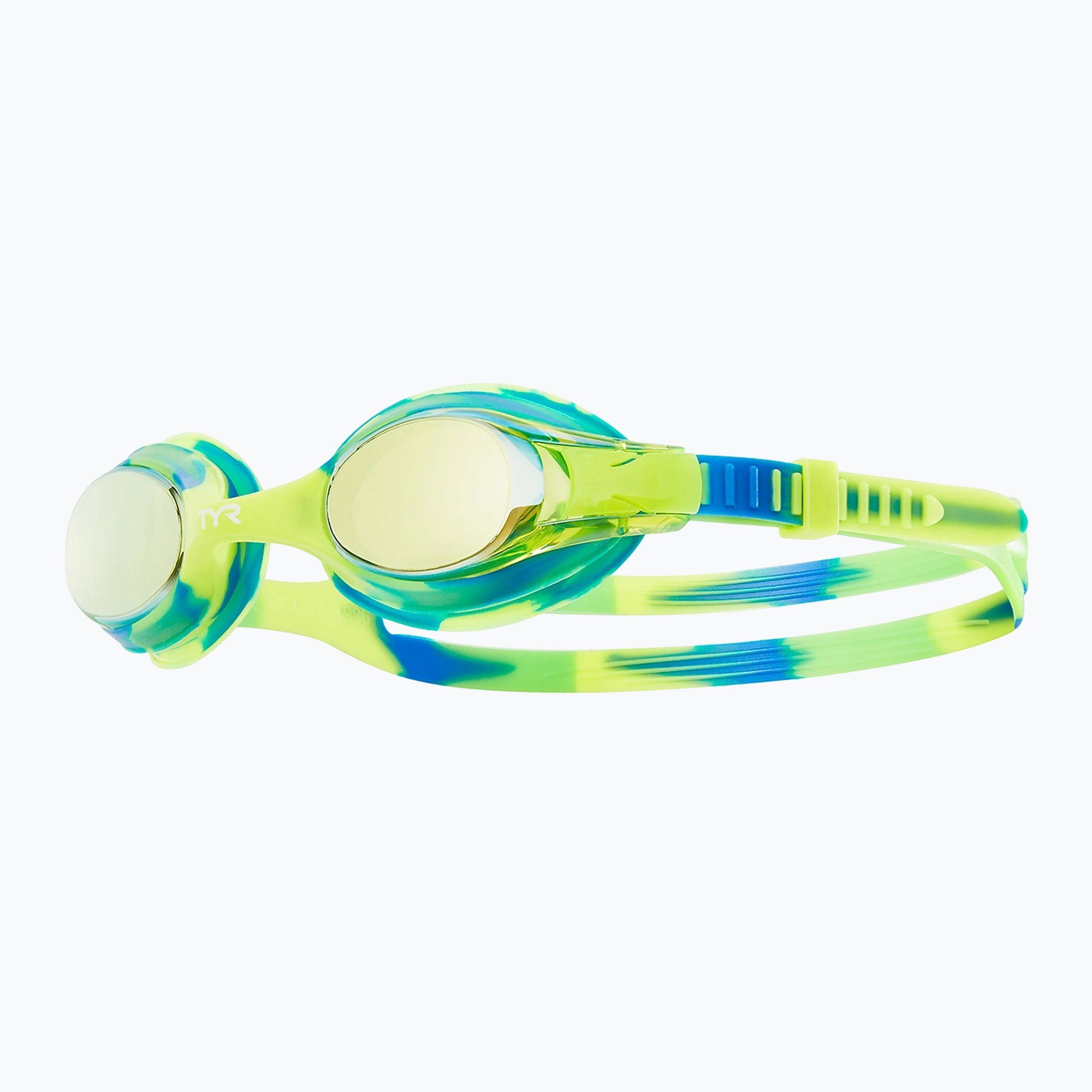 Детски очила за плуване TYR Swimple Tie Dye Mirrored gold/green/blue