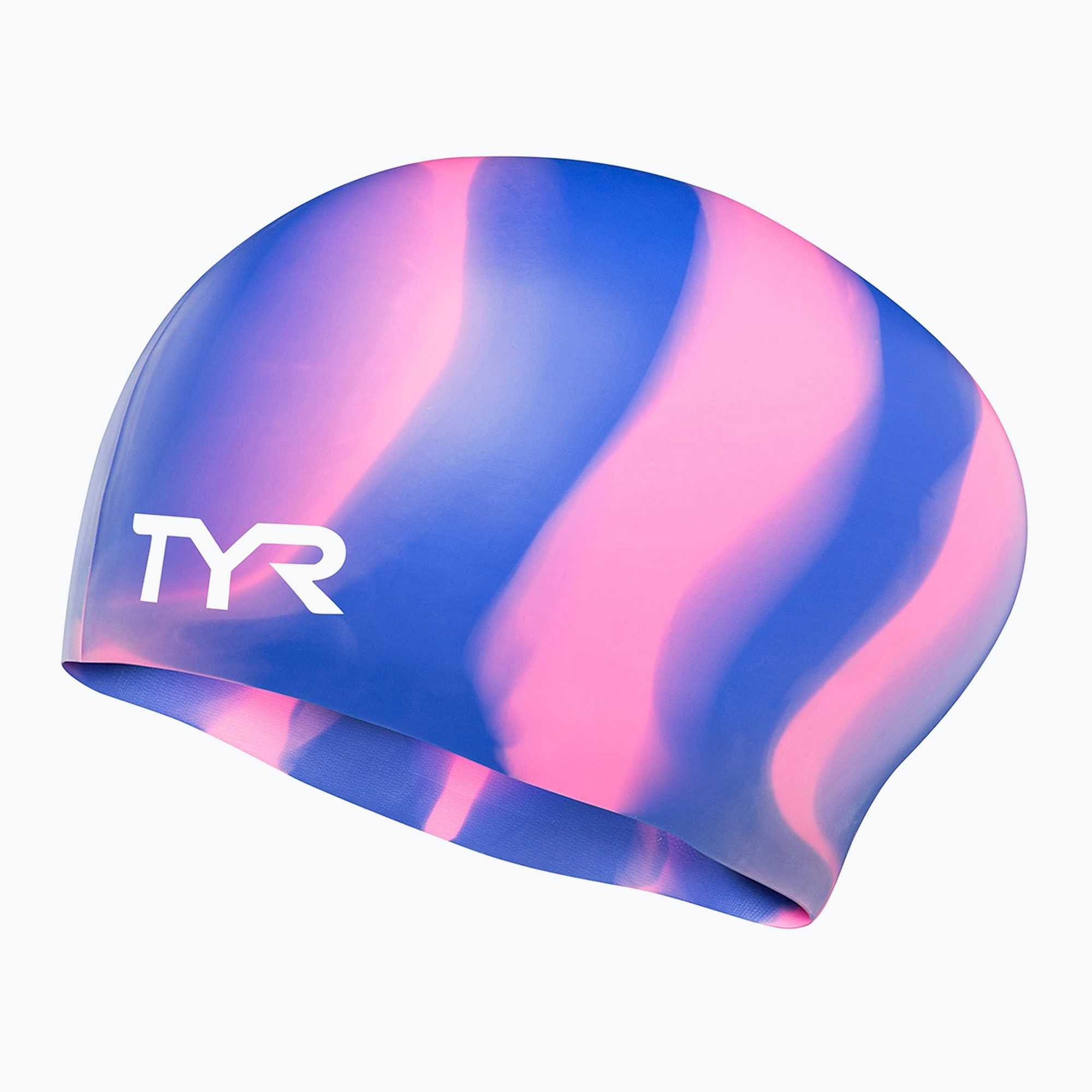 TYR cuffia da nuoto Multi-Color Capelli Lunghi Silicone viola/rosa (Multi-Color Long Hair Silicone LCSLM_547)