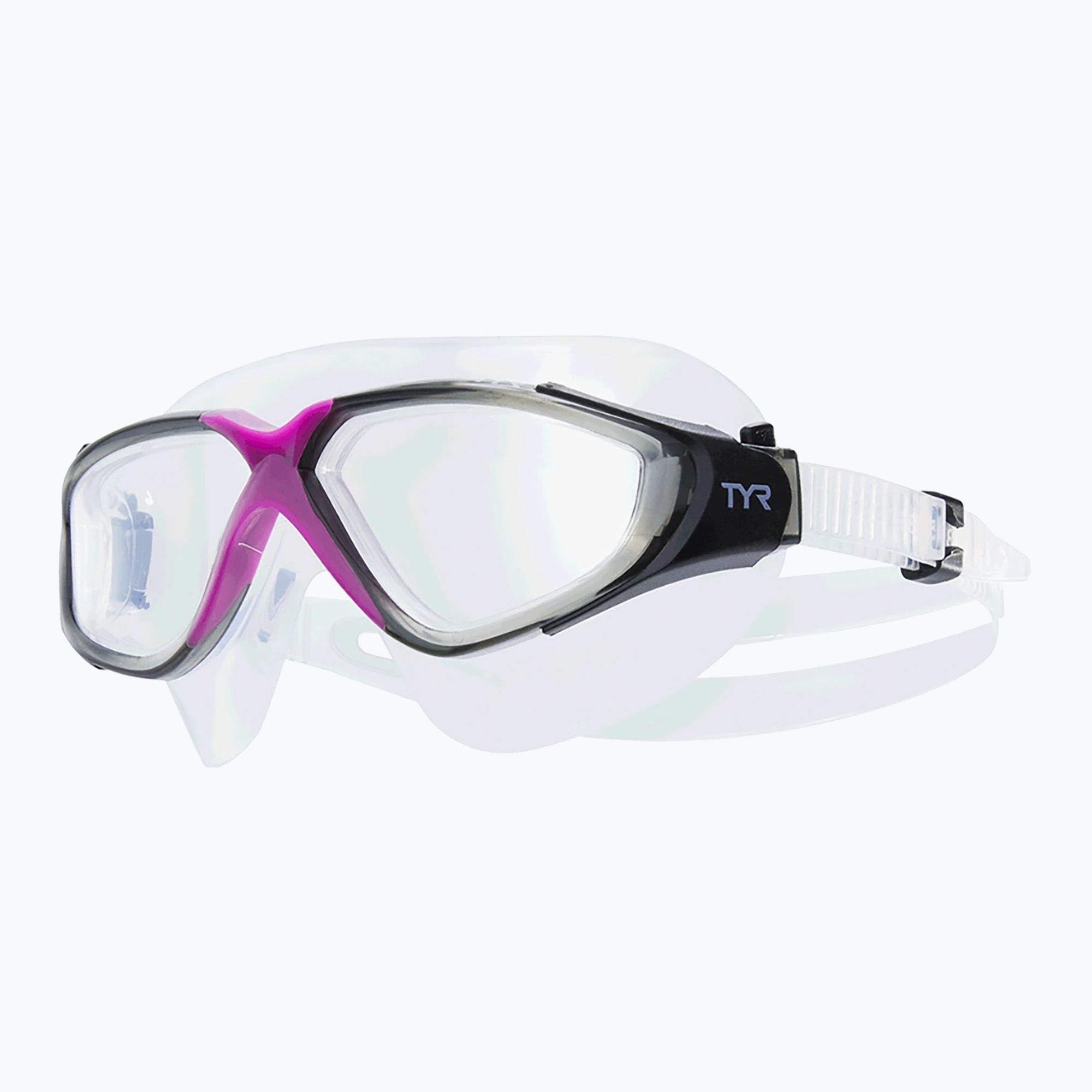 Maska do pływania TYR Rogue clear/purple/grey 