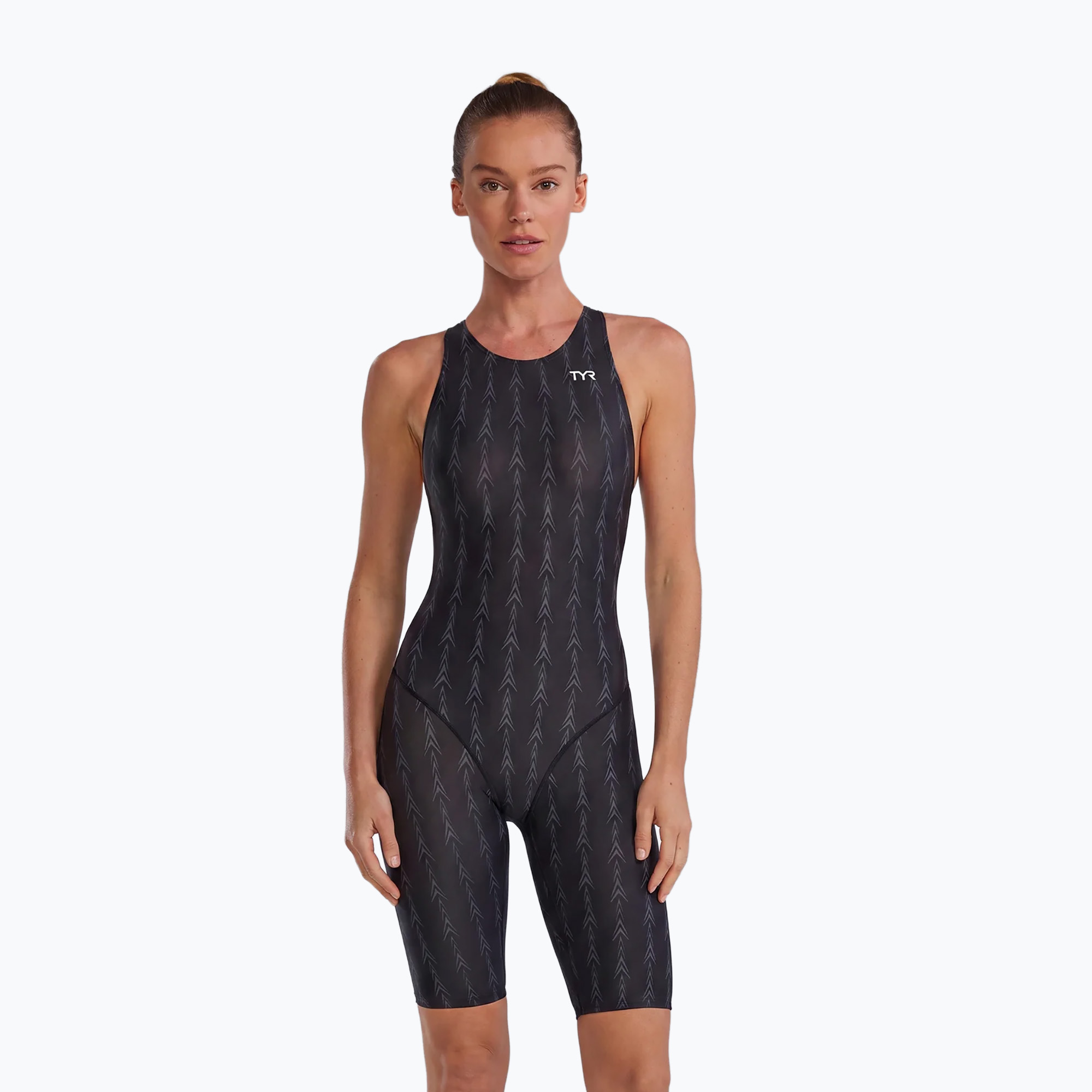 Дамски цял костюм за плуване TYR Fusion 2 Aerofit Shortjohn black