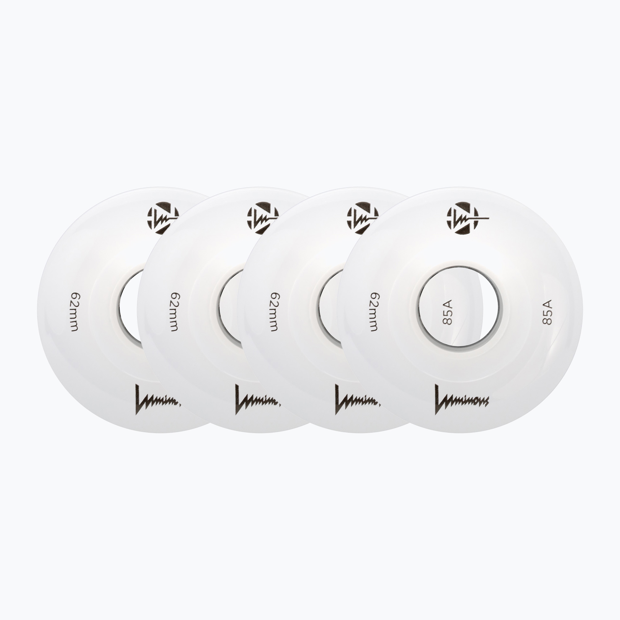 Колела за ролери FR Skates Luminous Led Quad Wheel 62mm/85A Sixies 6LED X4 white