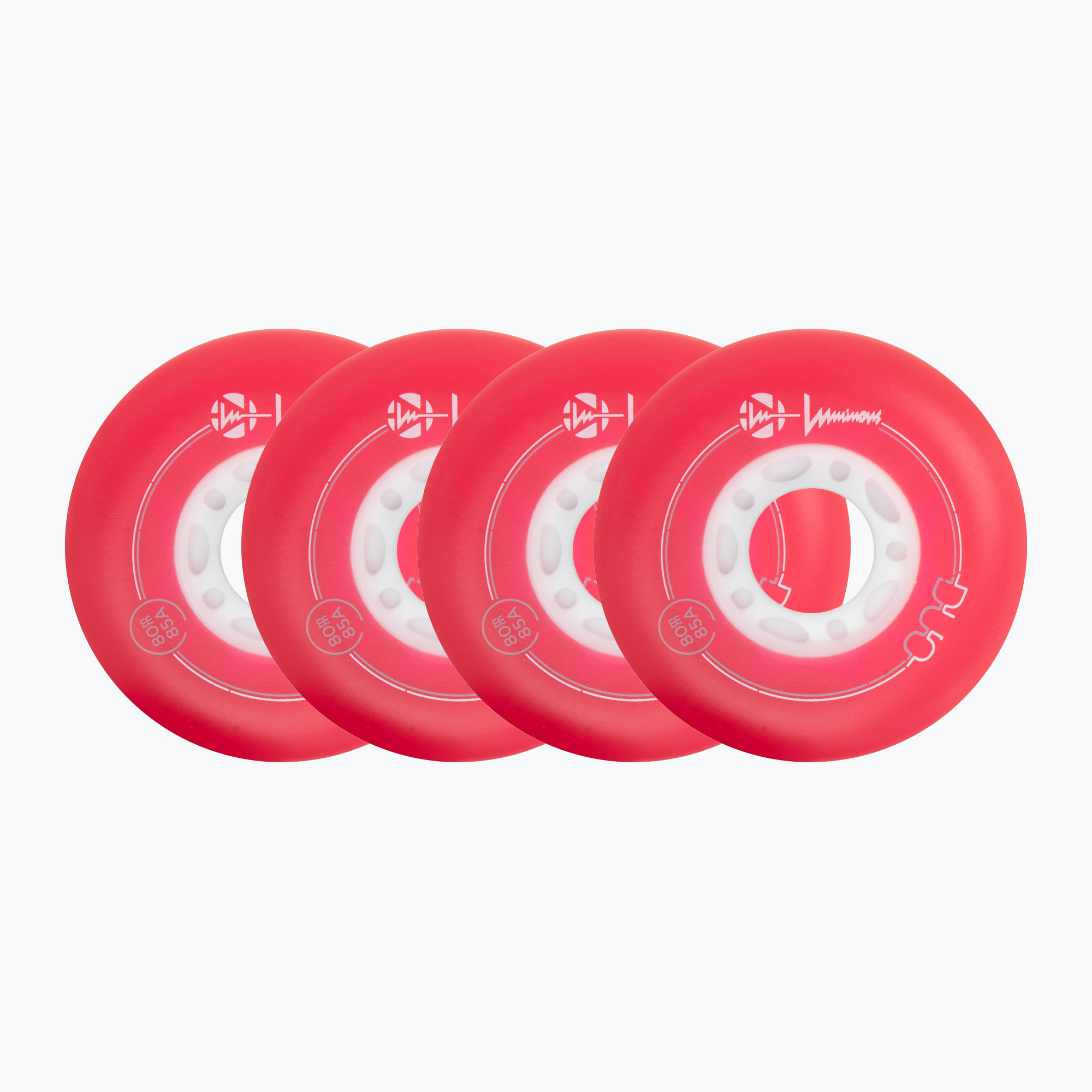 Колела за ролери Luminous Led Wheels Duo 80mm/85A X4 red/blue