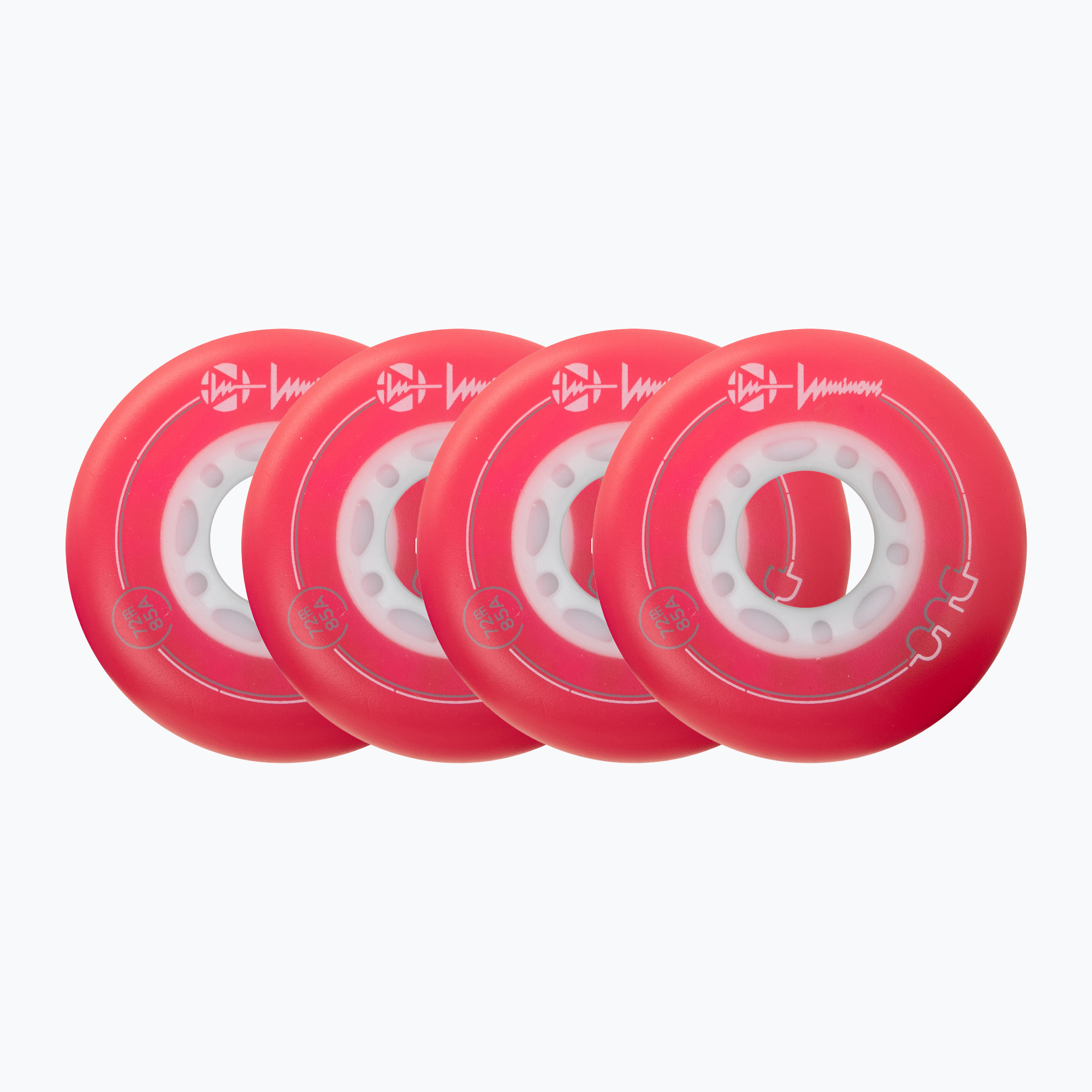 Колела за ролери Luminous Led Wheels Duo 72mm/85A X4 red/blue
