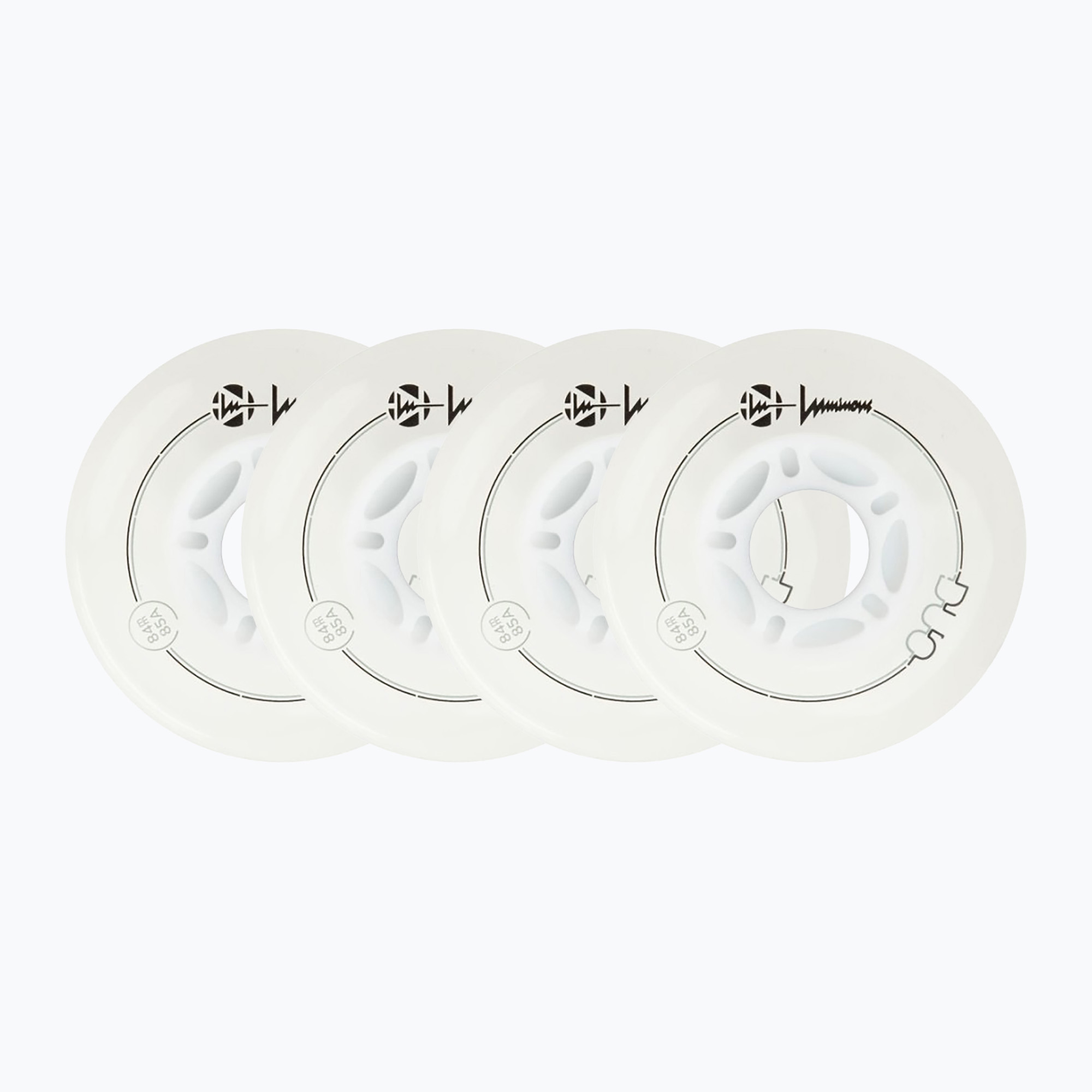 Колела за ролери Luminous Led Wheels Duo 84mm/85A X4 white/blue