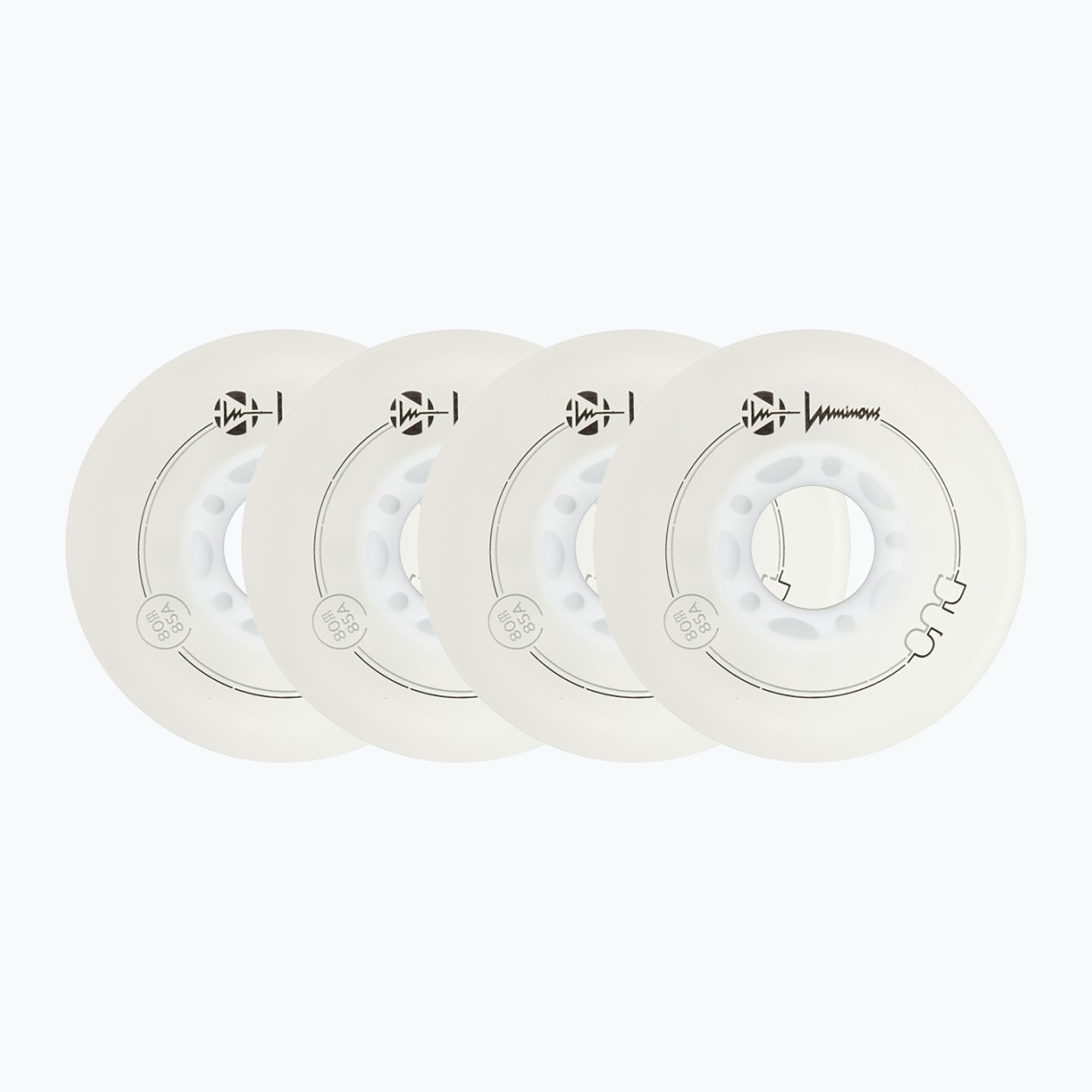 Колела за ролери Luminous Led Wheels Duo 80mm/85A X4 white/blue