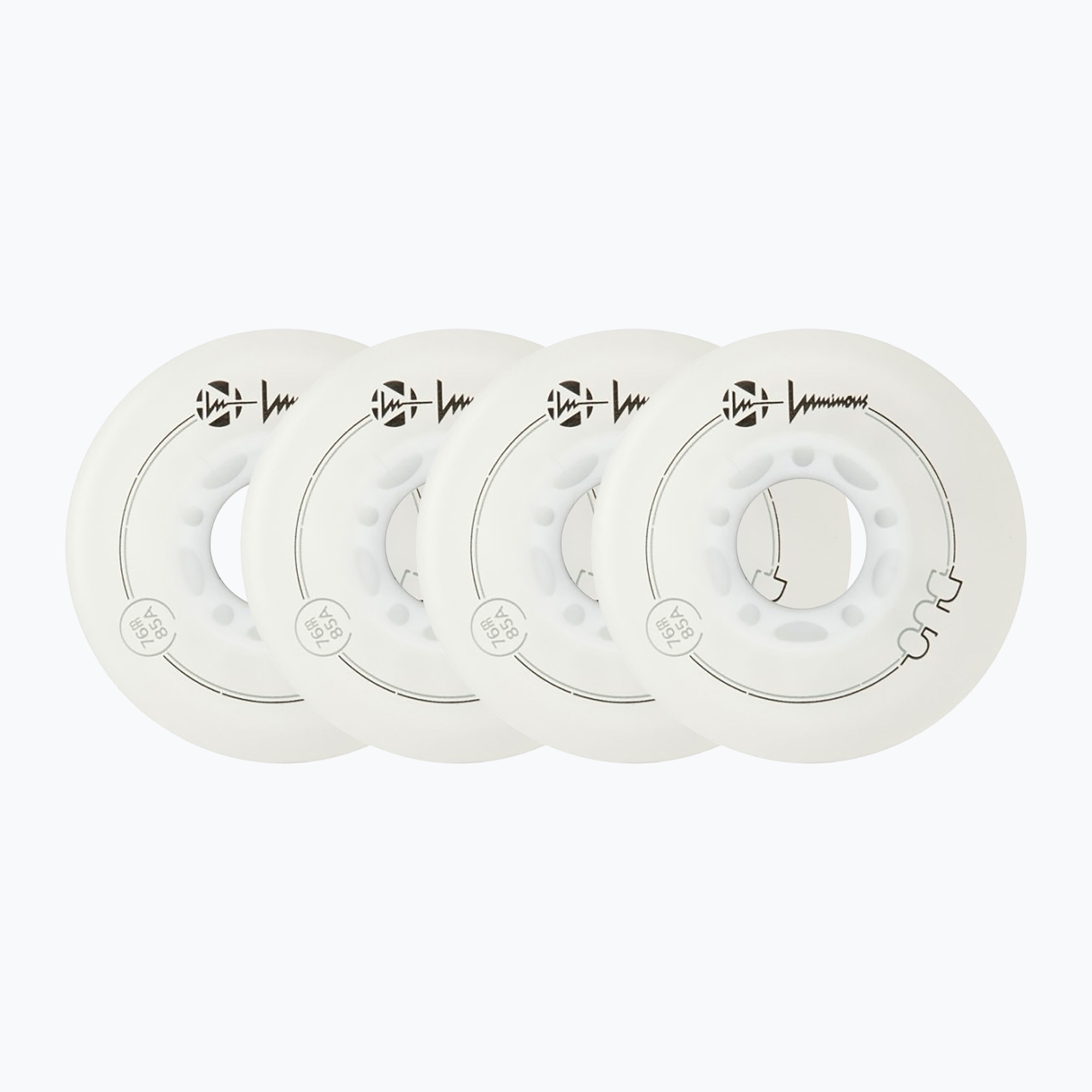 Колела за ролери Luminous Led Wheels Duo 76mm/85A X4 white/blue