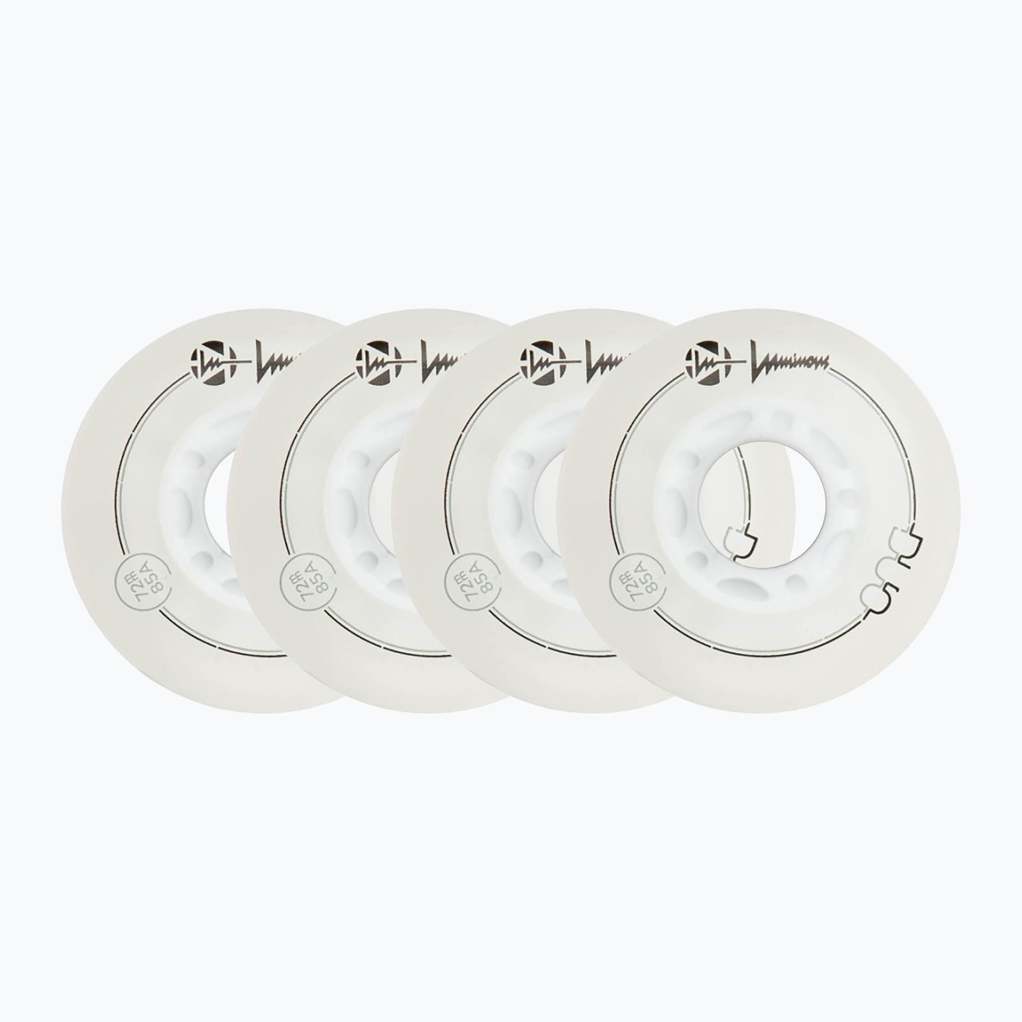 Колела за ролери Luminous Led Wheels Duo 72mm/85A X4 white/blue