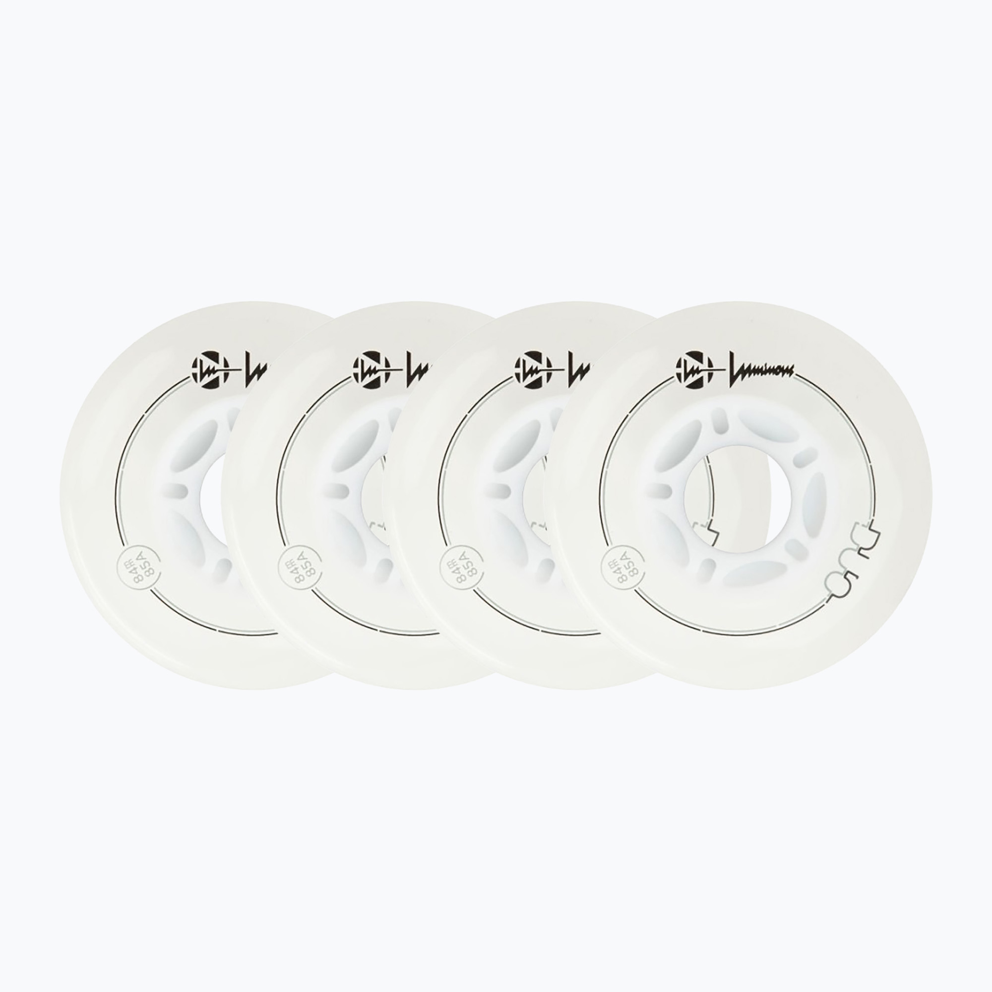 Колела за ролери Luminous Led Wheels Duo 84mm/85A X4 white/red