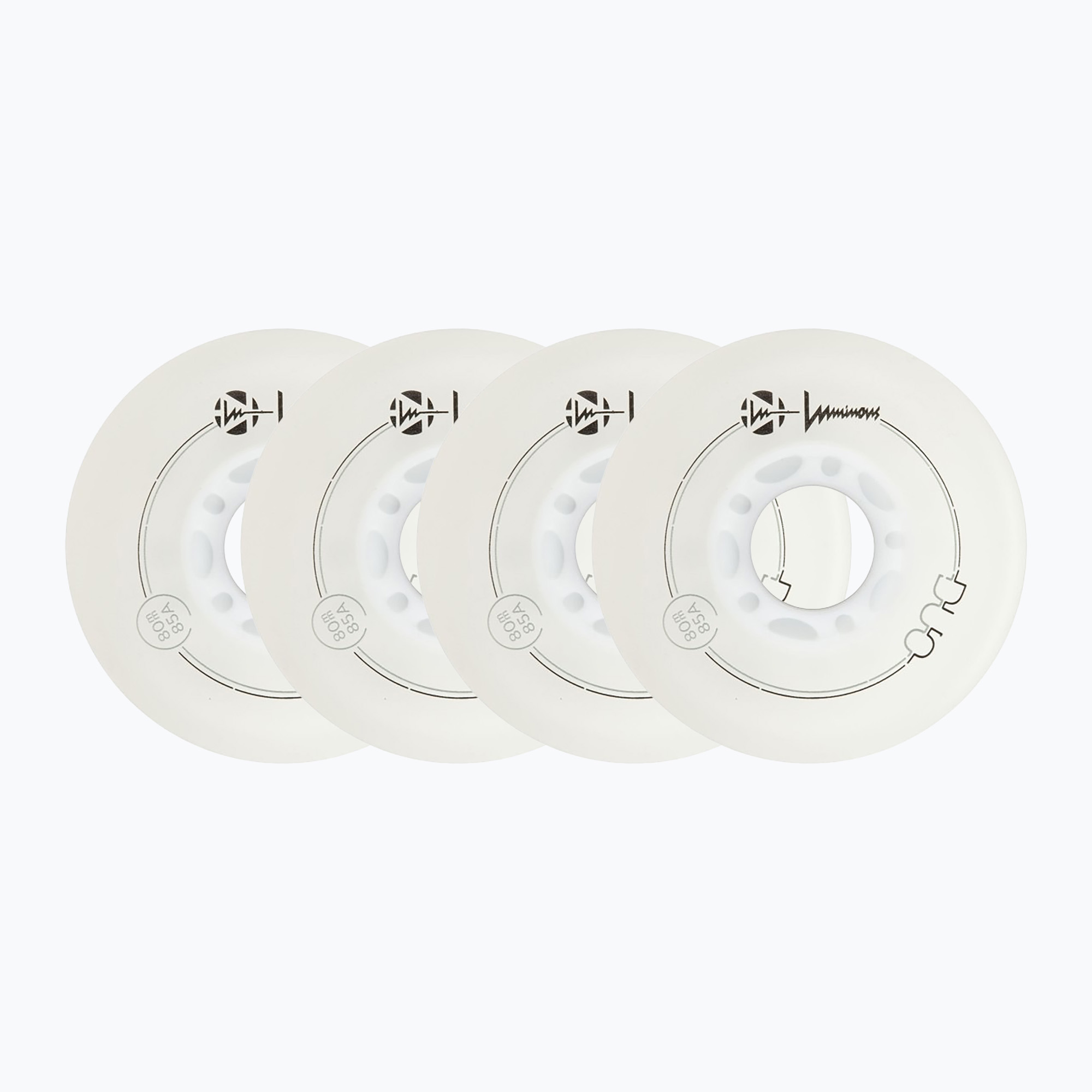 Колела за ролери Luminous Led Wheels Duo 80mm/85A X4 white/red