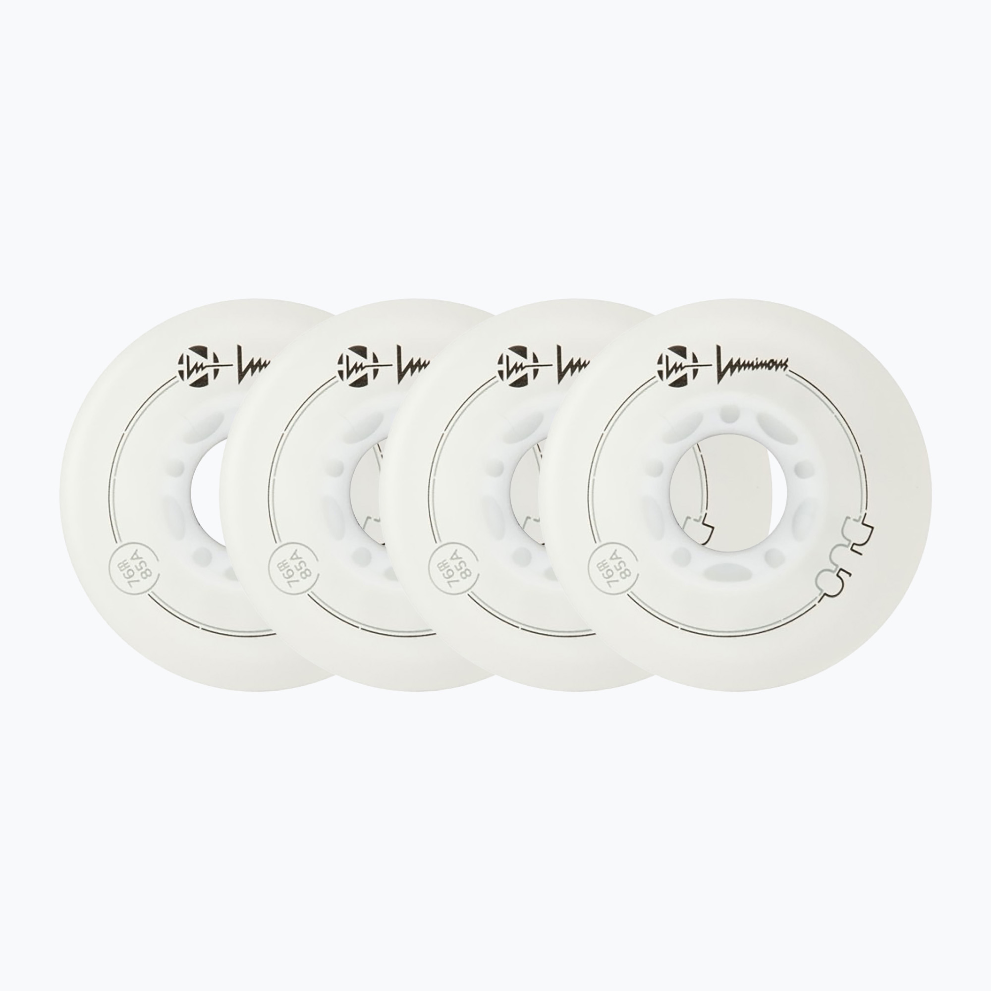 Колела за ролери Luminous Led Wheels Duo 76mm/85A X4 white/red