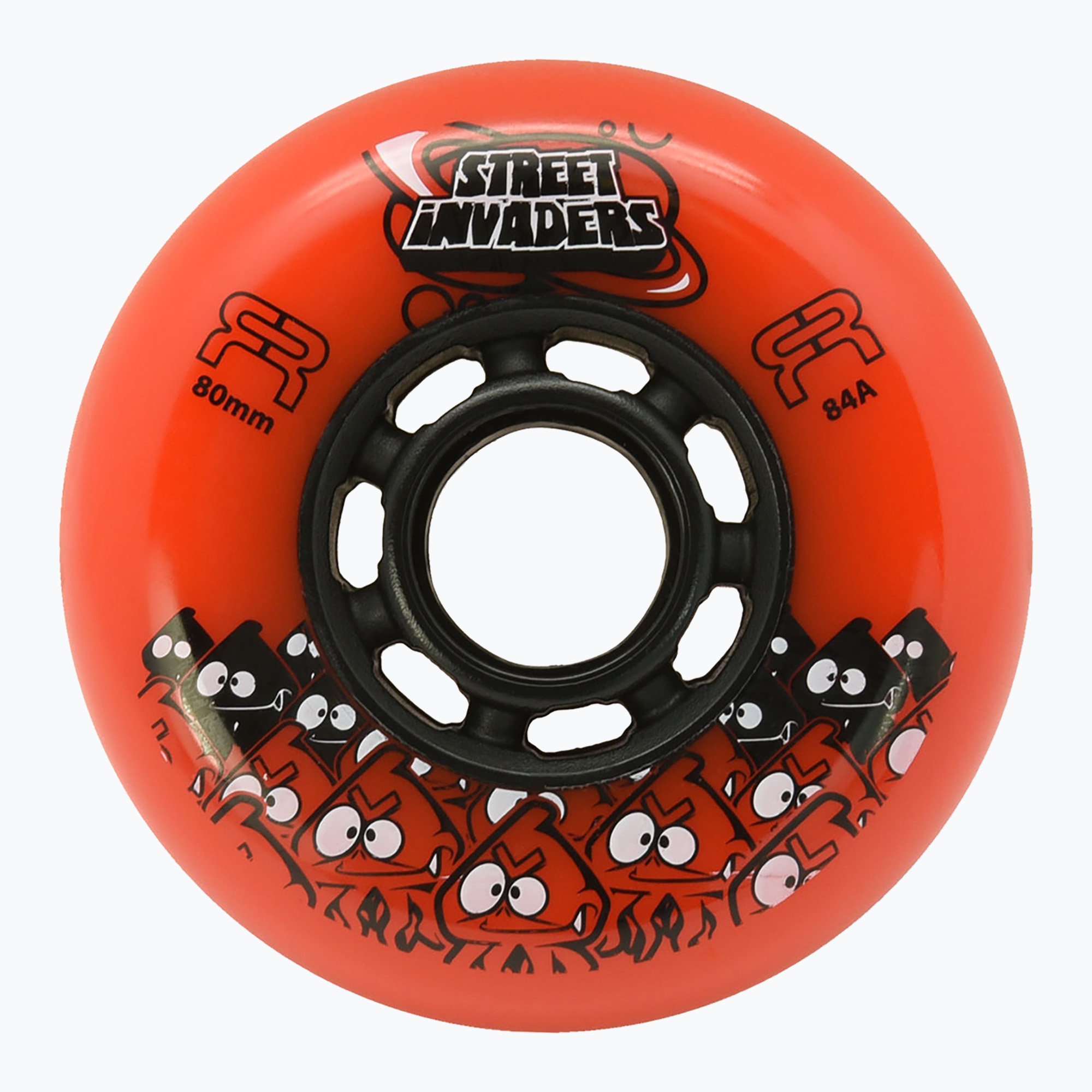 Колела за ролери FR Skates Street Invaders Wheels 80mm/84A X4 orange/black