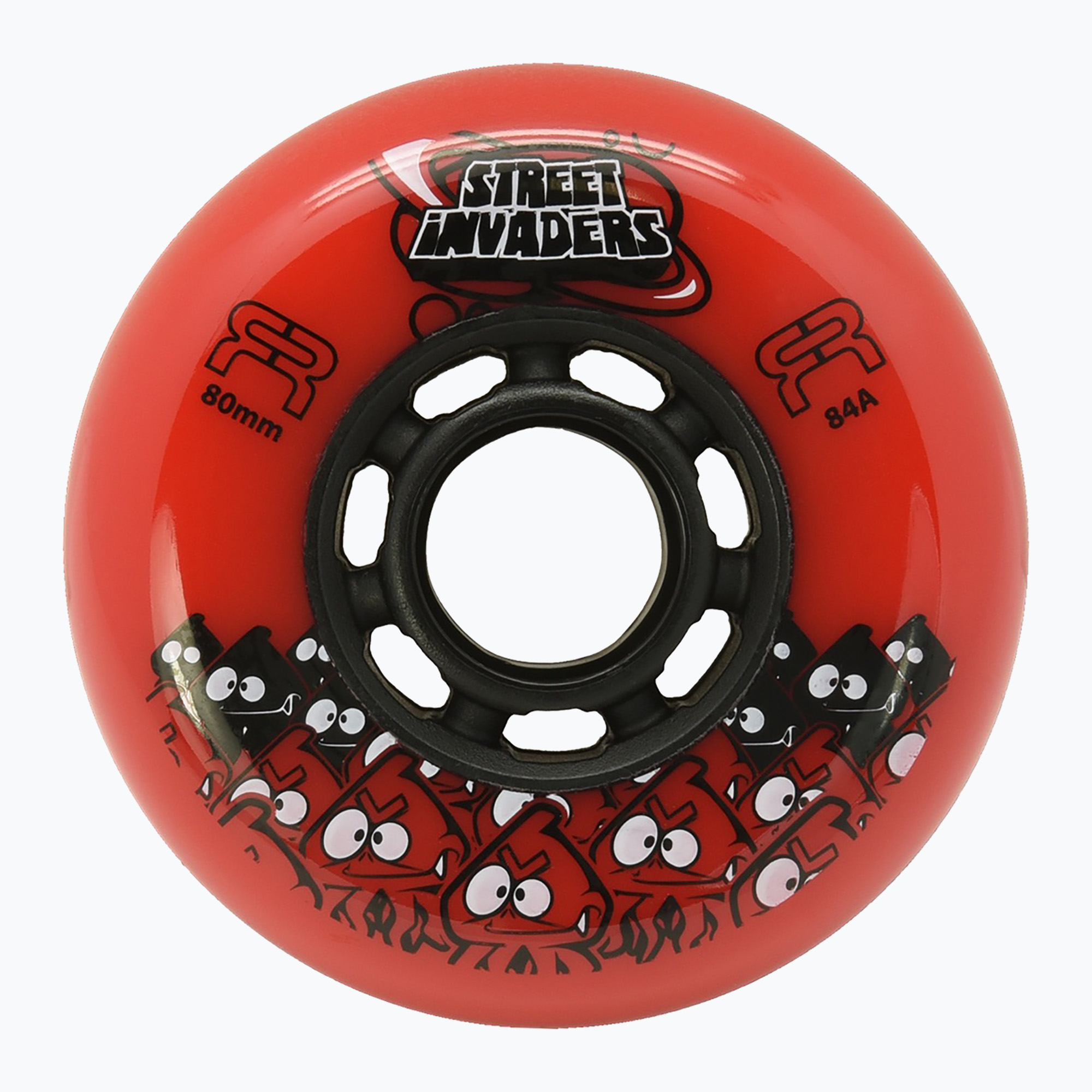 Колела за ролери FR Skates Street Invaders Wheels 80mm/84A X4 red/black