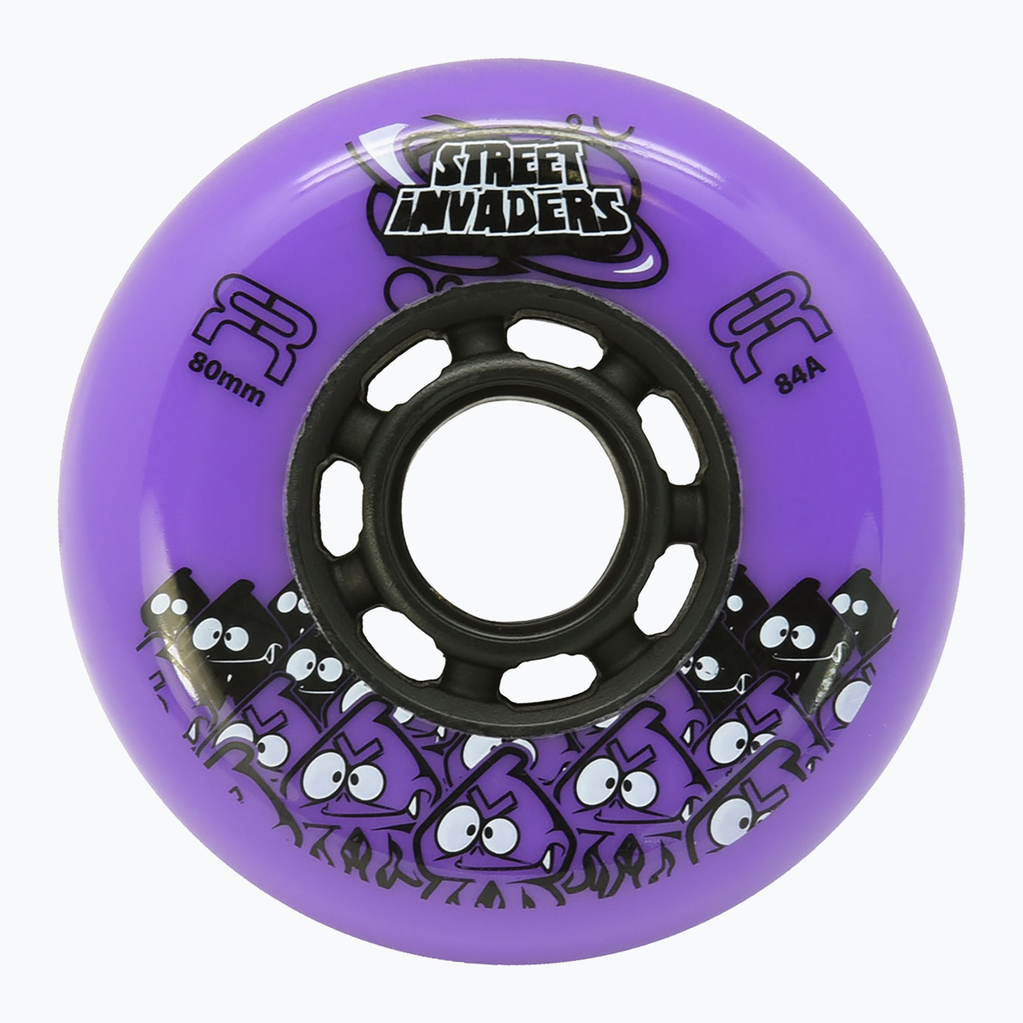 Колела за ролери FR Skates Street Invaders Wheels 80mm/84A X4 purple/black