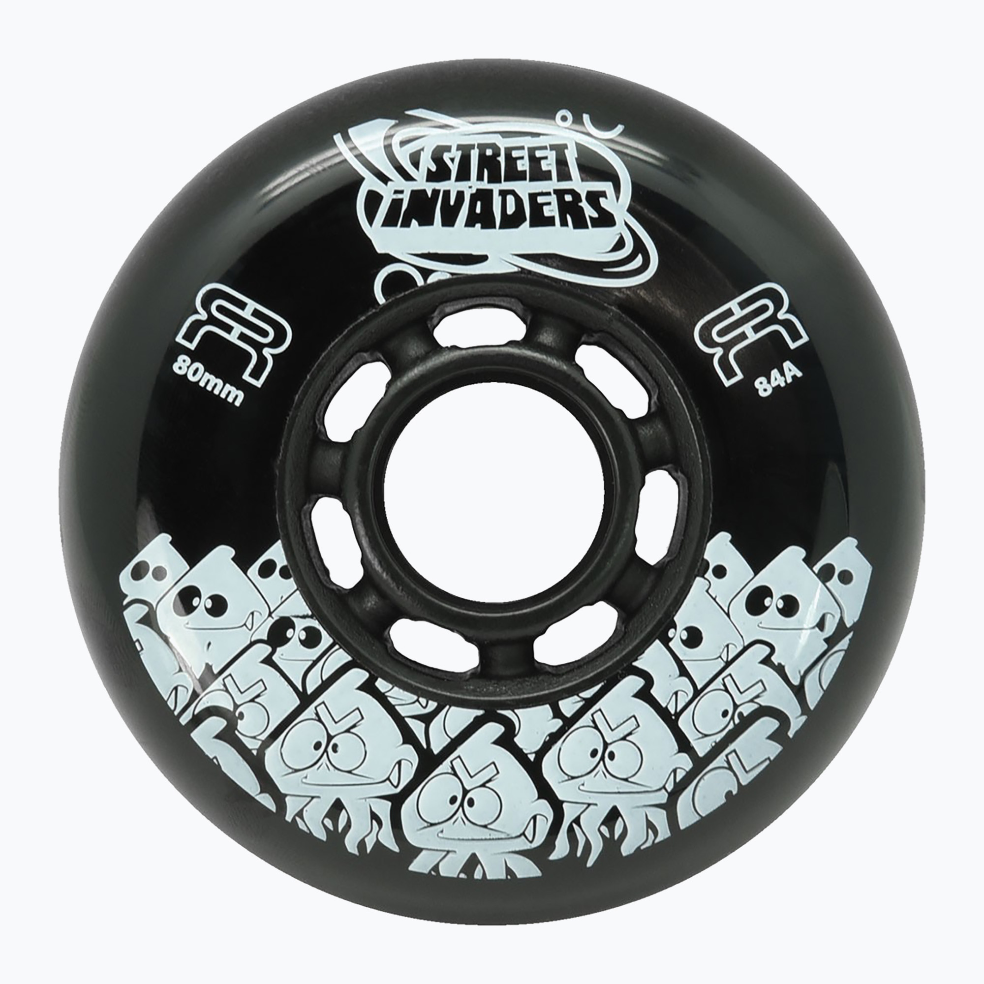 Колела за ролери FR Skates Street Invaders Wheels 84mm/84A X4 black/black