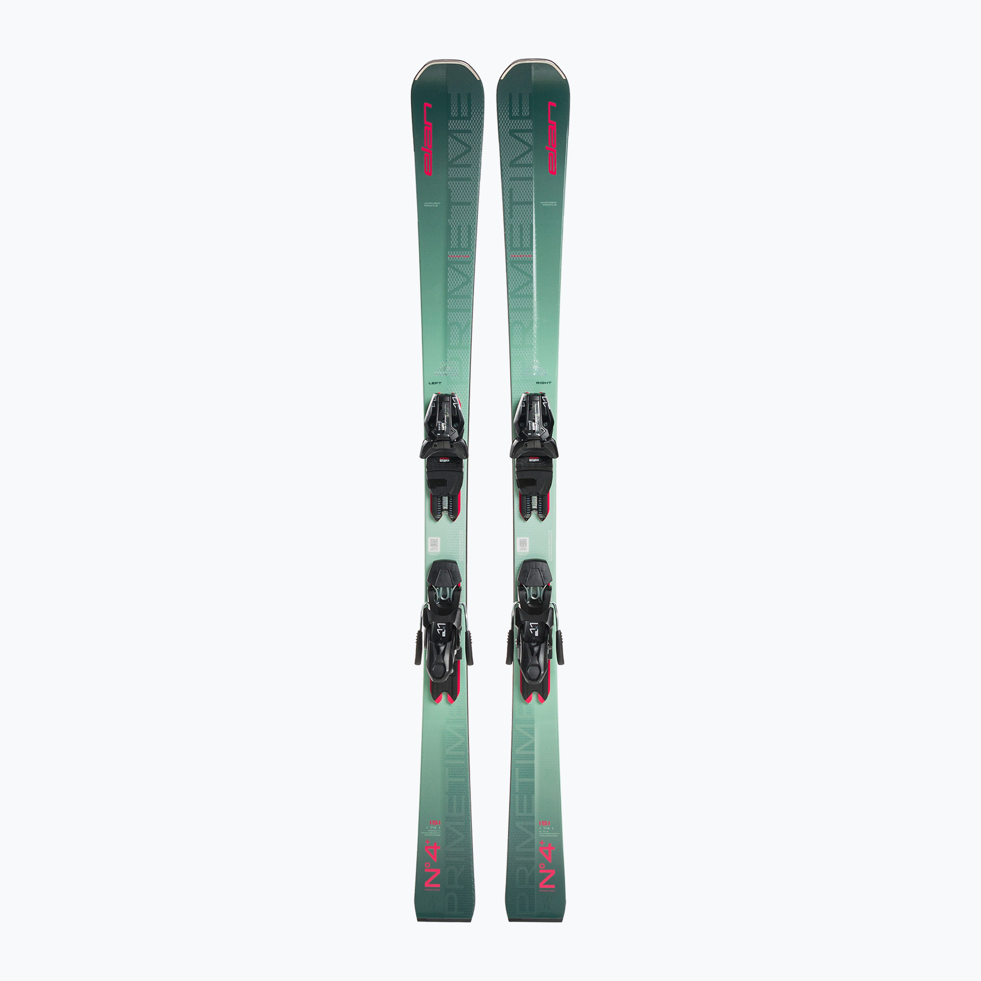 Sci da discesa femminile Elan Primetime N°4 + attacchi W PS + attacchi ELX 11 (144 cm) (Primetime N°4+ W PS + ELX 11 ACCKLR23)